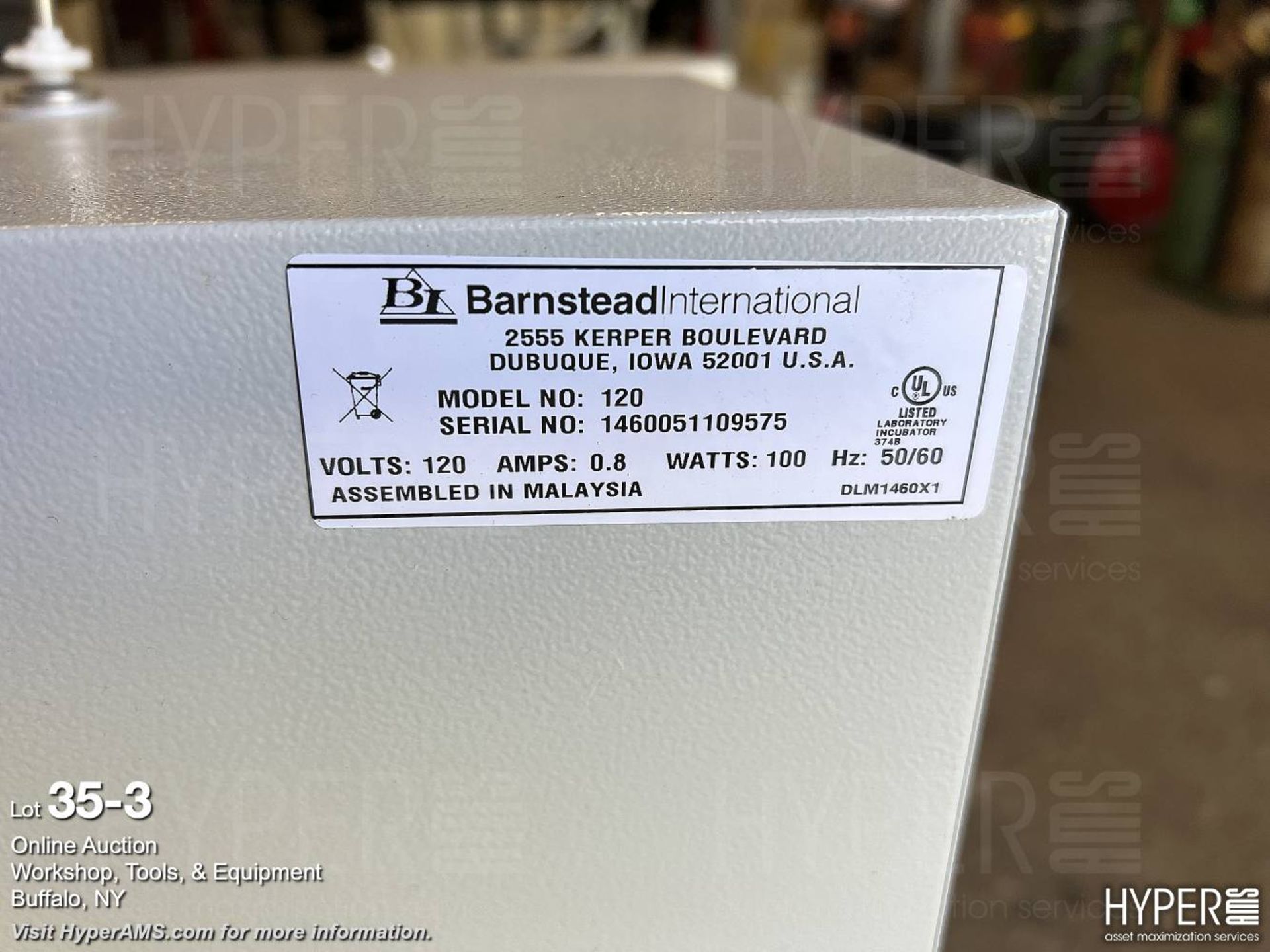 Barnstead/Lab-line incubator - Image 3 of 3