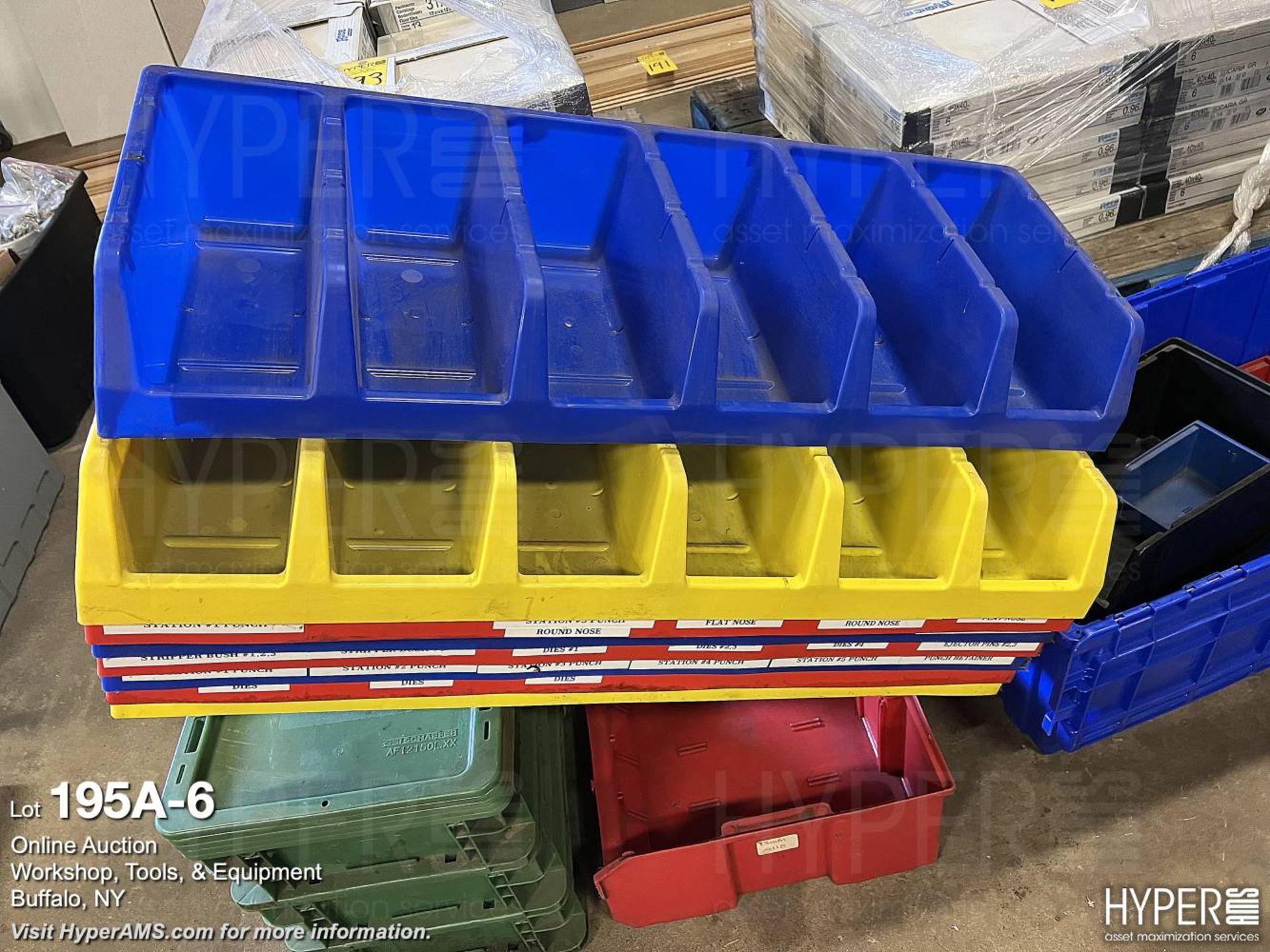 Misc. plastic bins as pictured - Image 6 of 7