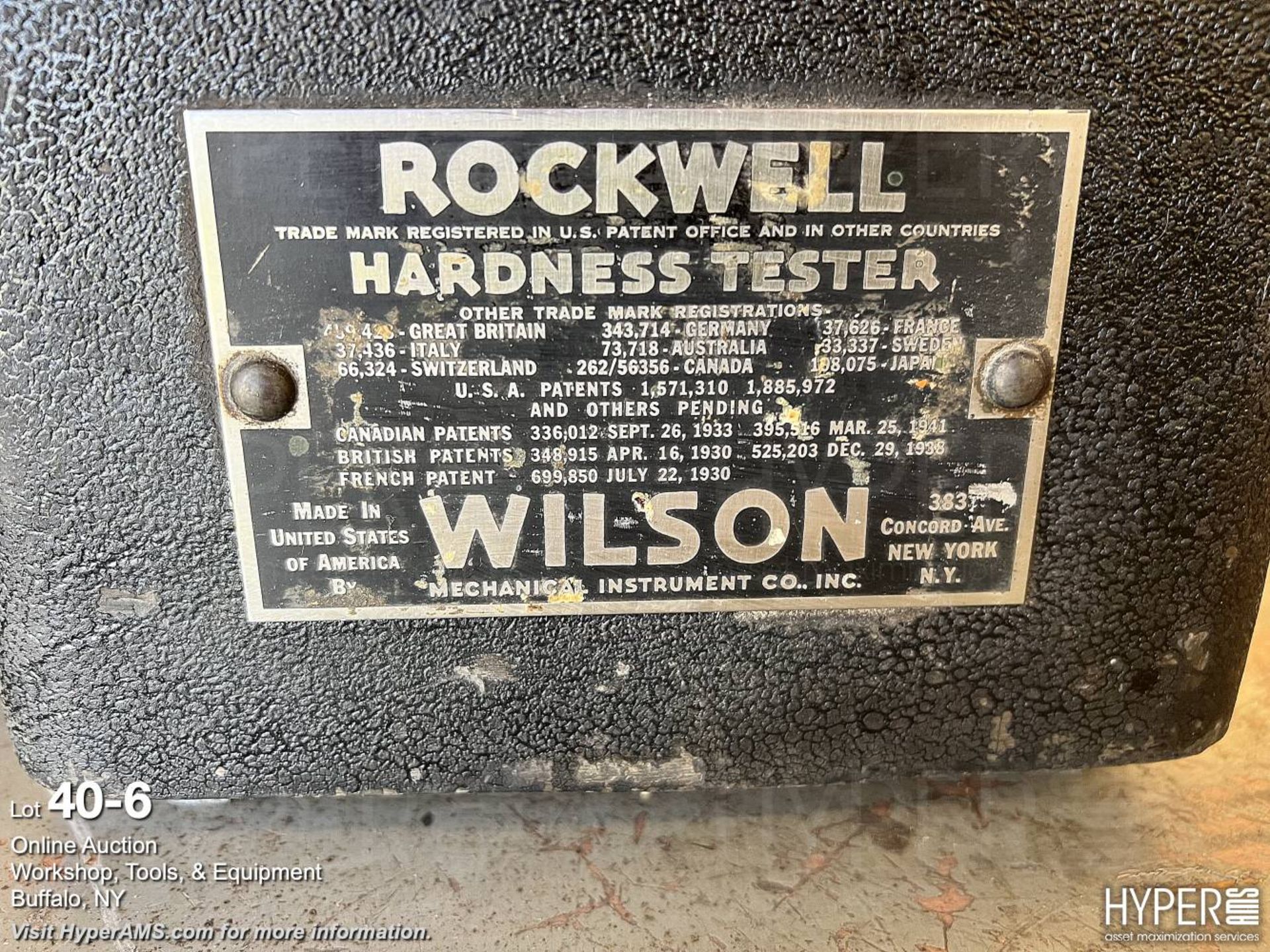Wilson Rockwell hardness tester - Image 6 of 7