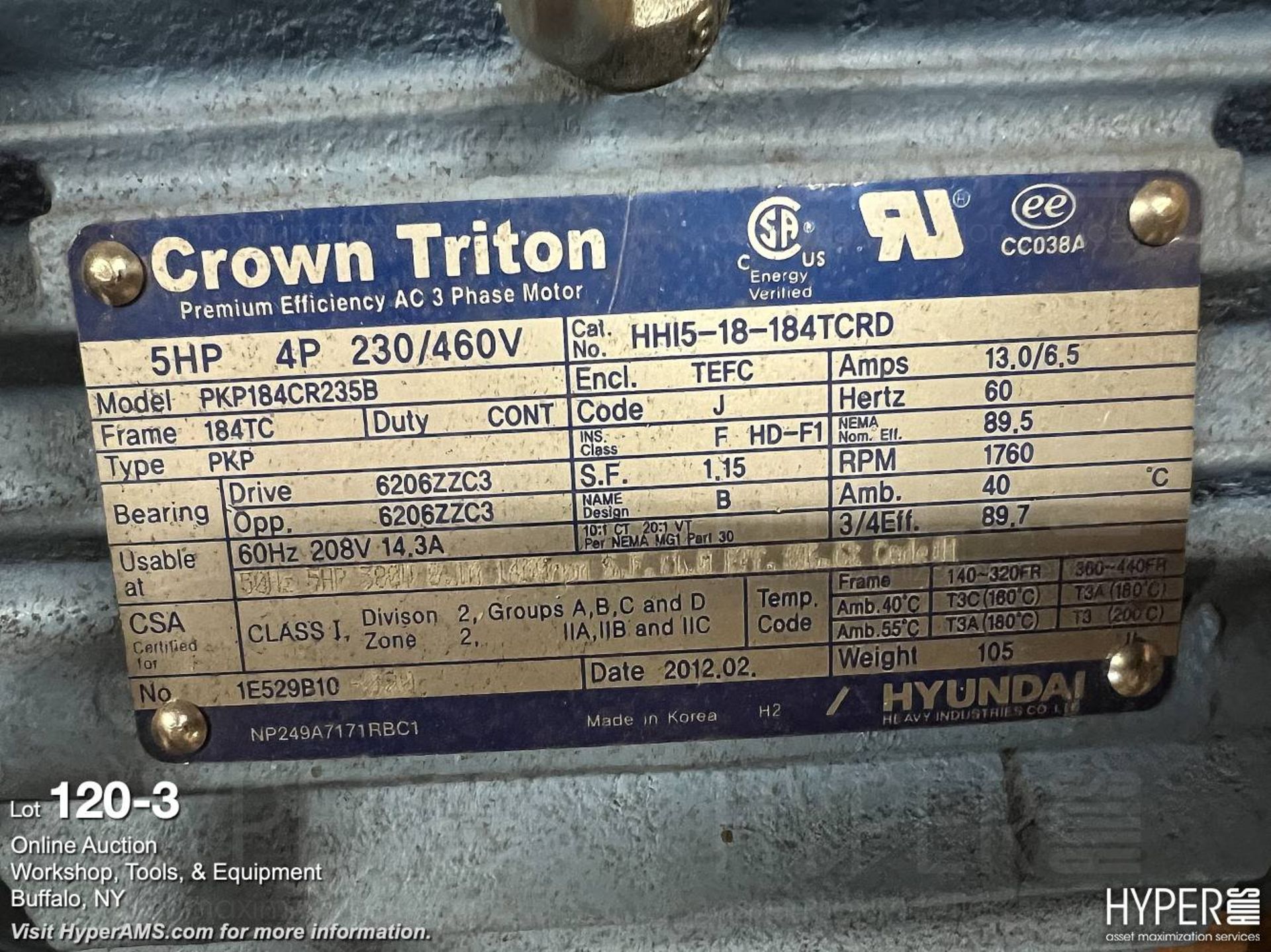 3 phase motor - Image 3 of 3