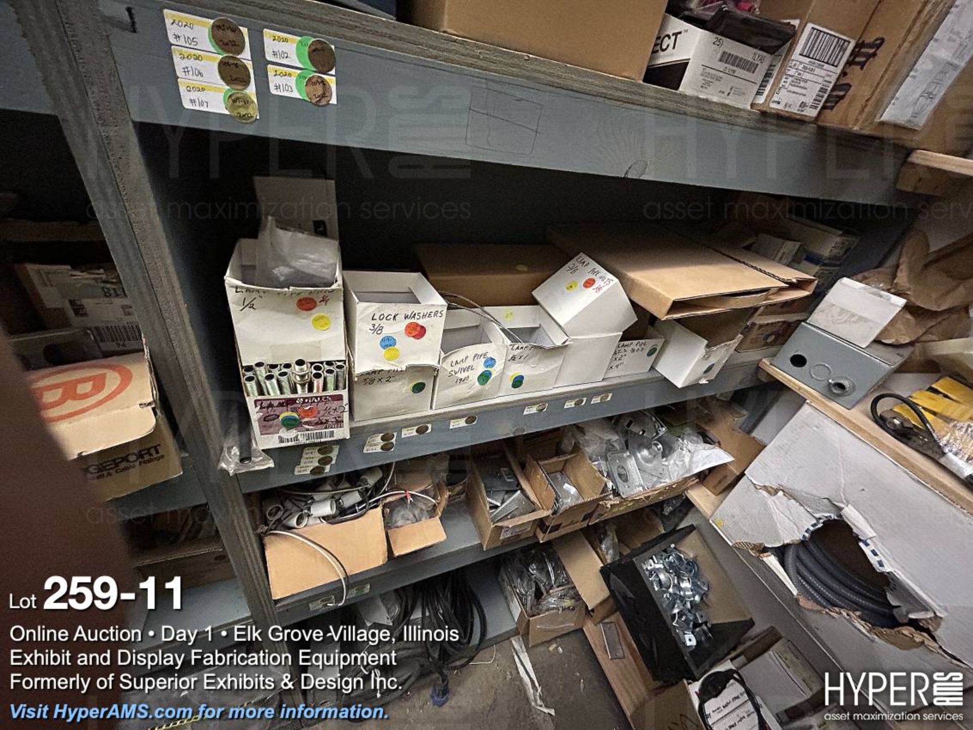 (Lot) Fans, electrical boxes, phones, transformers, wire nuts, electrical connecters, electrical fit - Image 11 of 24