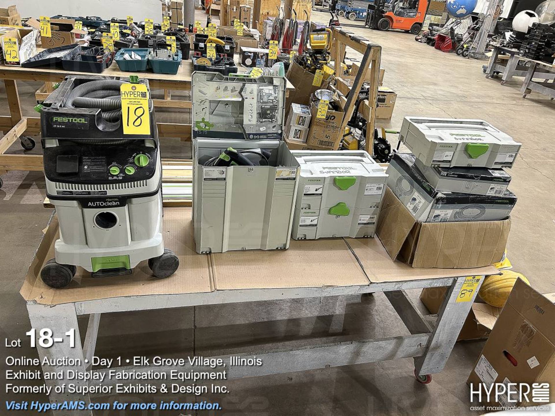 Festool tools and dust extractor