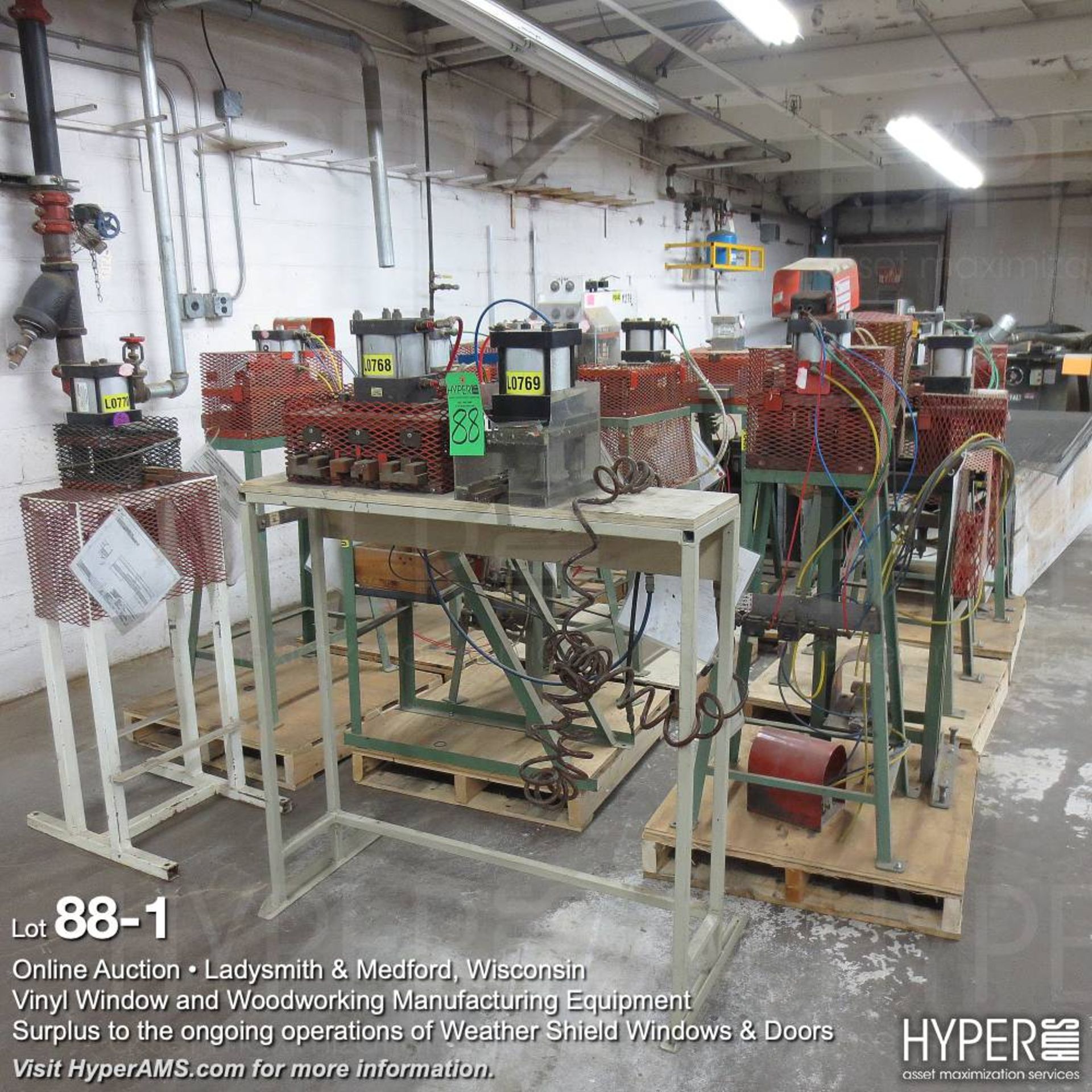 (lot) of (15) Pneumatic punch presses