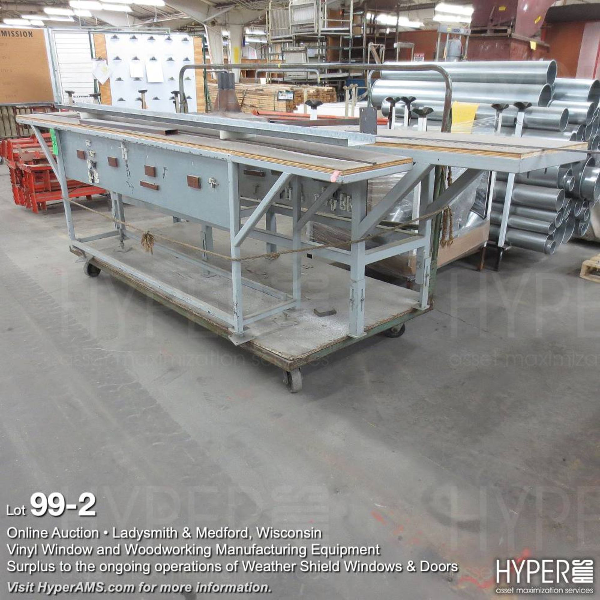 Steel frame table 10' - Image 2 of 3