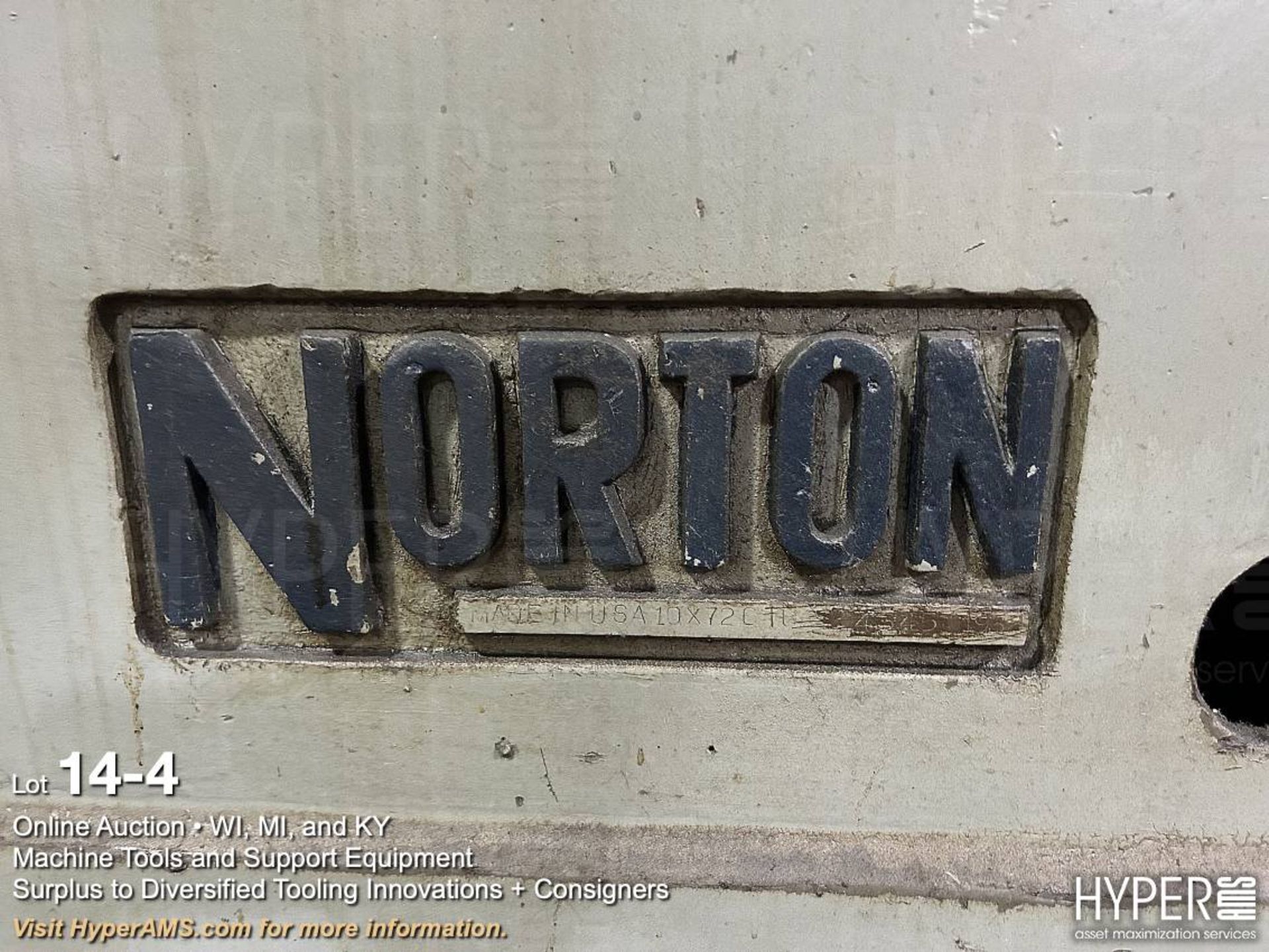 Norton 10" x 72" plain cylindrical grinder - Bild 4 aus 7
