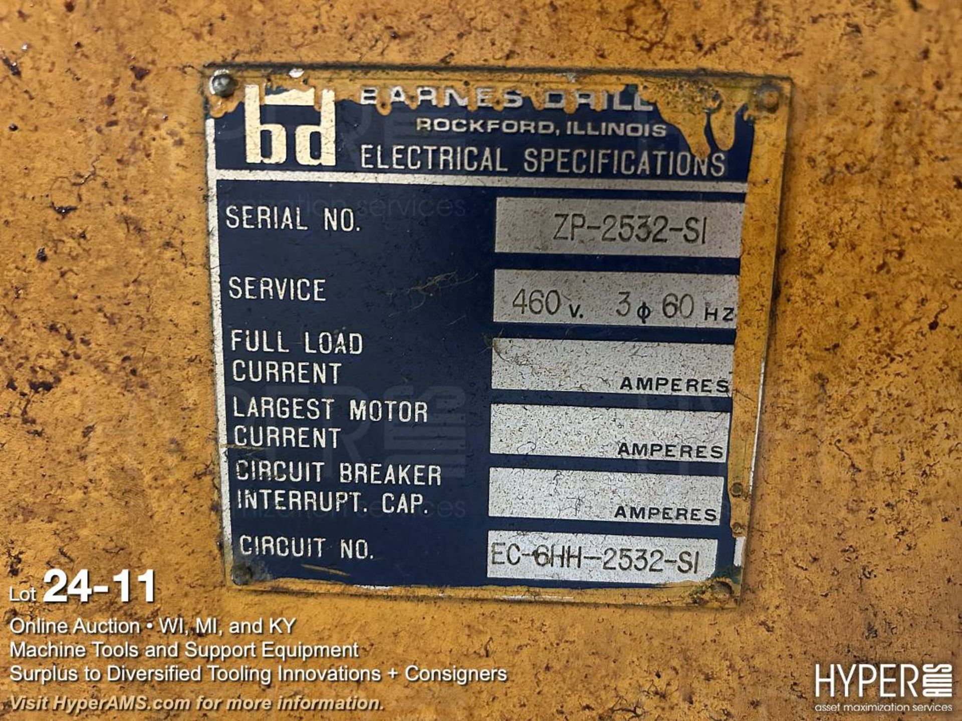 Barnes Drill Co. 10" ID x 100"L horizontal hone - Bild 11 aus 11