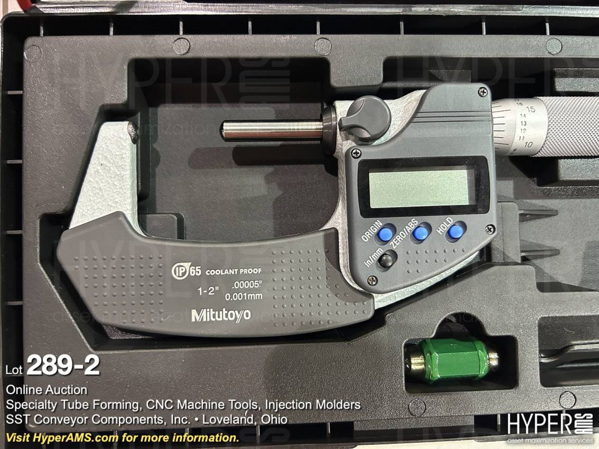 Mitutoyo 1"-2" caliper, voltmeter, and tools - Image 2 of 2