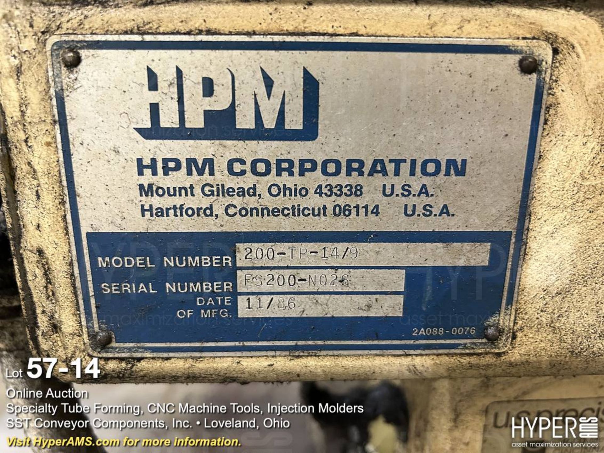 HPM 200 plastic injection mold machine - Bild 14 aus 14