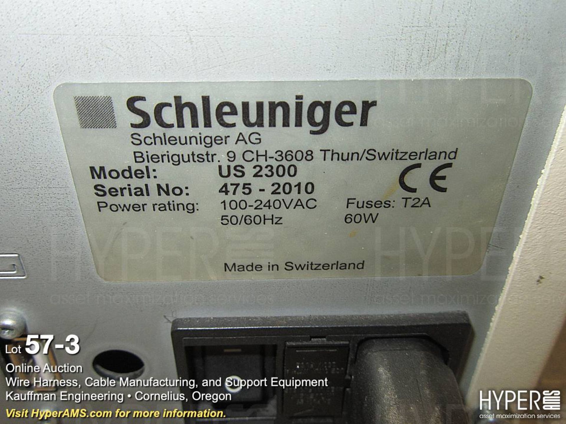 Schleuniger UniStrip 2300 programmable wire stripping machine with touchscreen controls & metal tool - Bild 3 aus 4