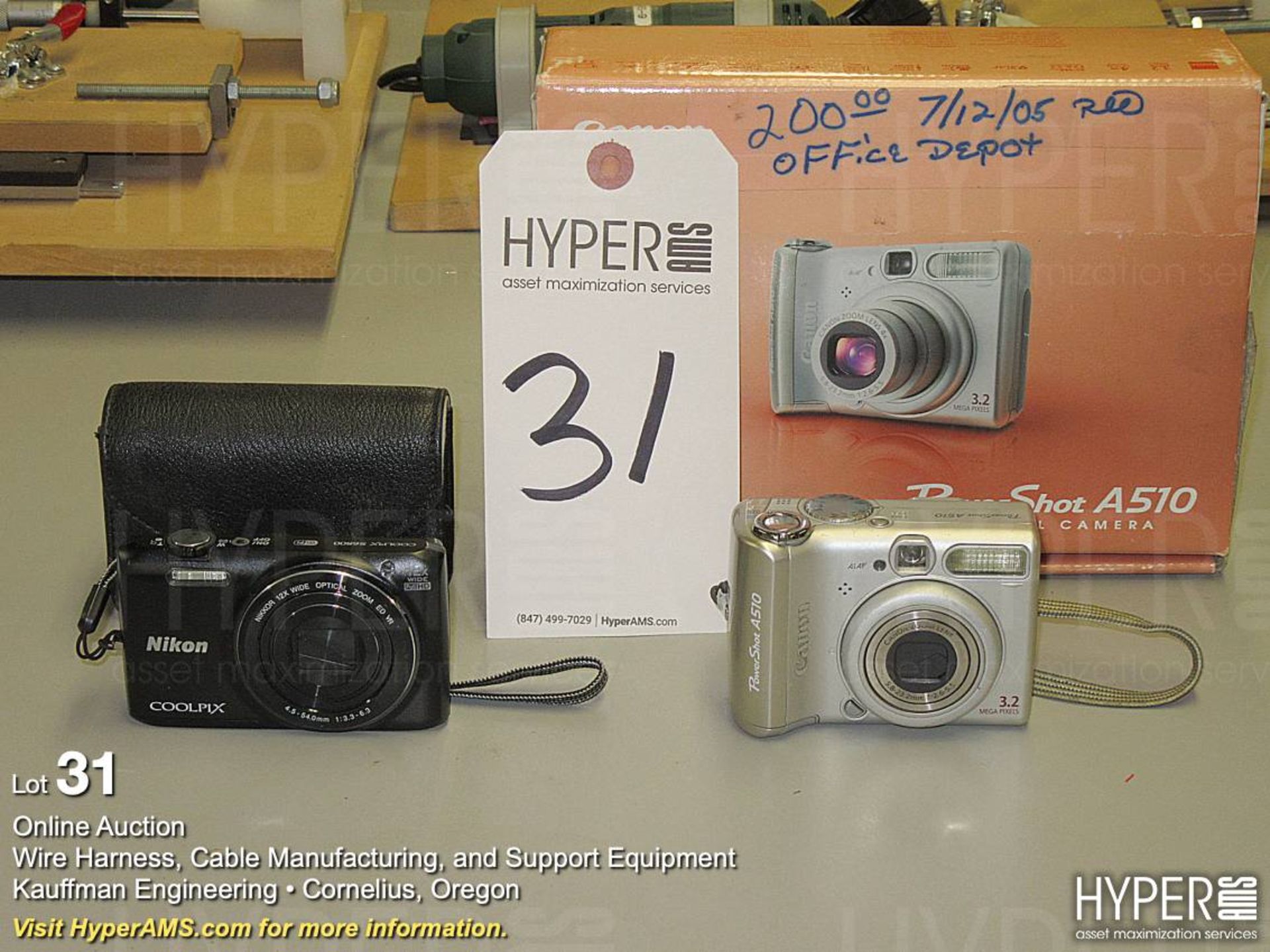 Digital cameras, batteries and cases