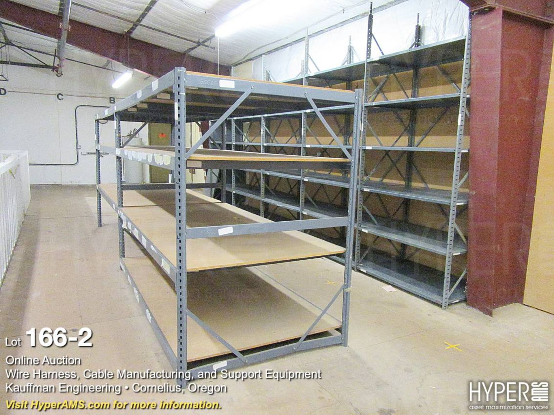 Metal storage shelf units - Image 2 of 6