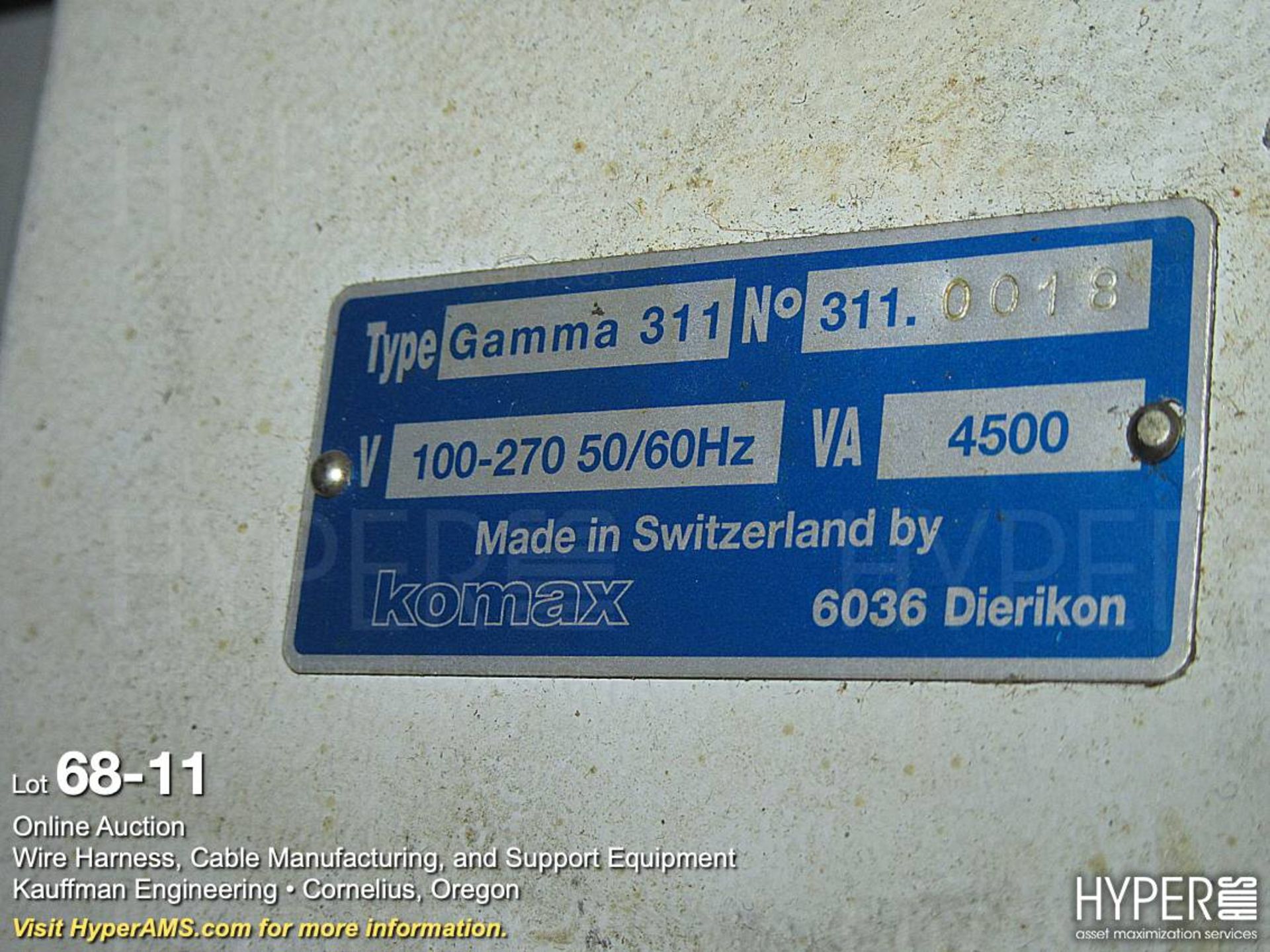 Komax Gamma 311 fully automatic programmable wire processing machine - Image 11 of 11