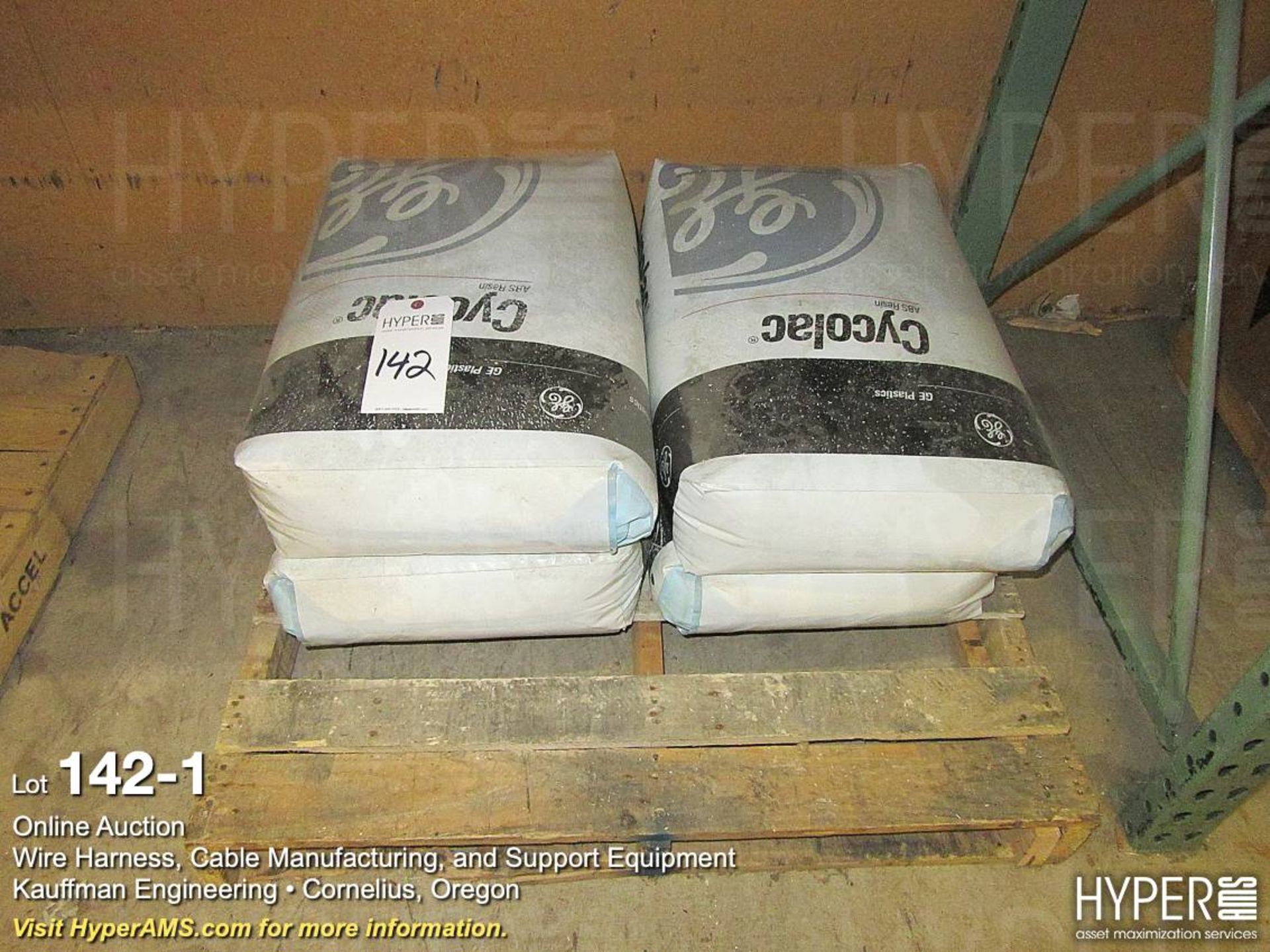 Bags of GE Plastics Cycolac ABS Resin