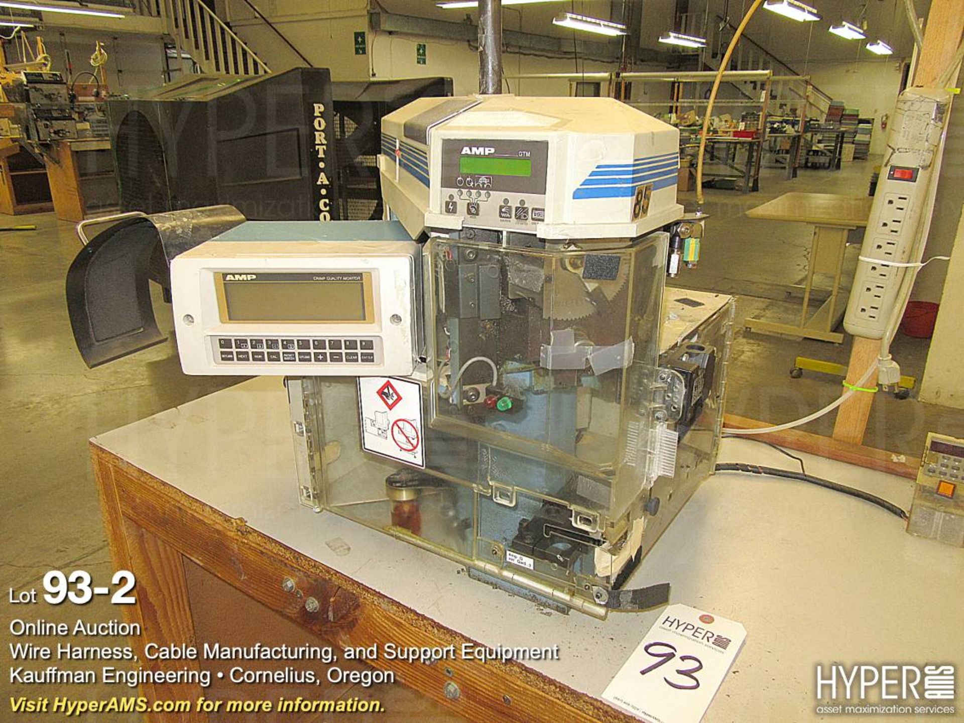 AMP GTM benchtop terminating crimping press - Image 2 of 7