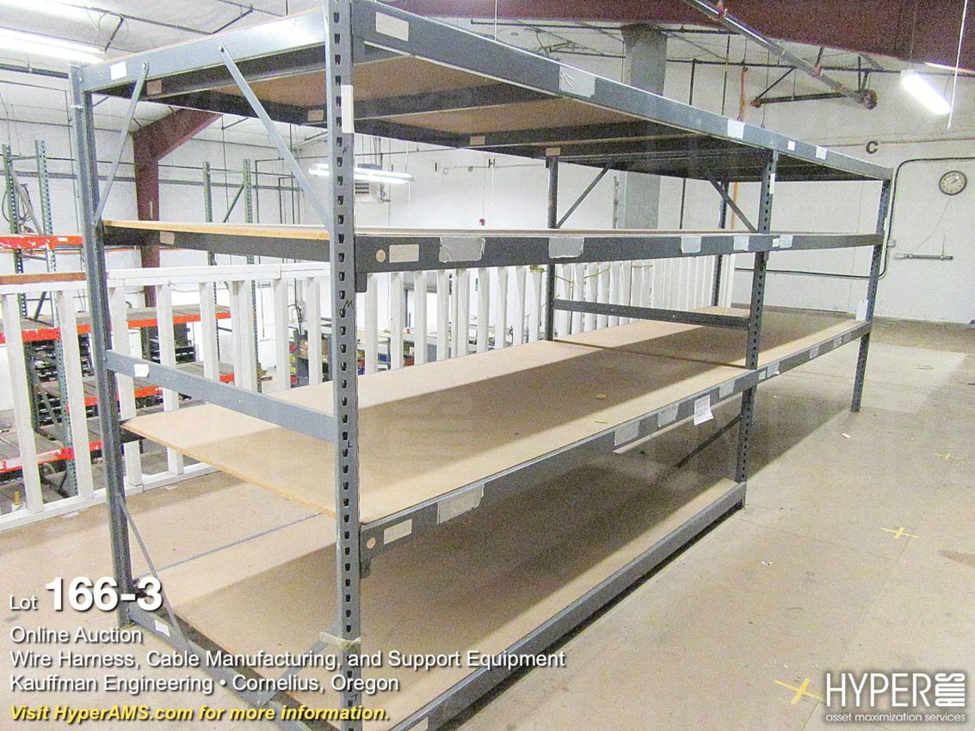 Metal storage shelf units - Image 3 of 6
