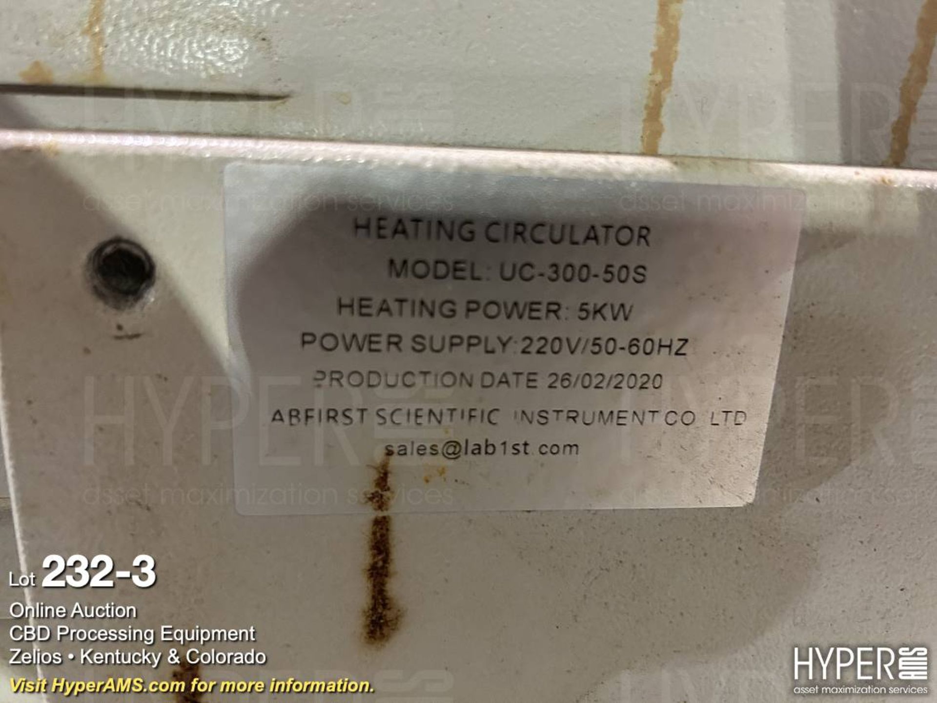 ABFirst Scientific Model UC-300-50S Heating Circul - Image 3 of 4