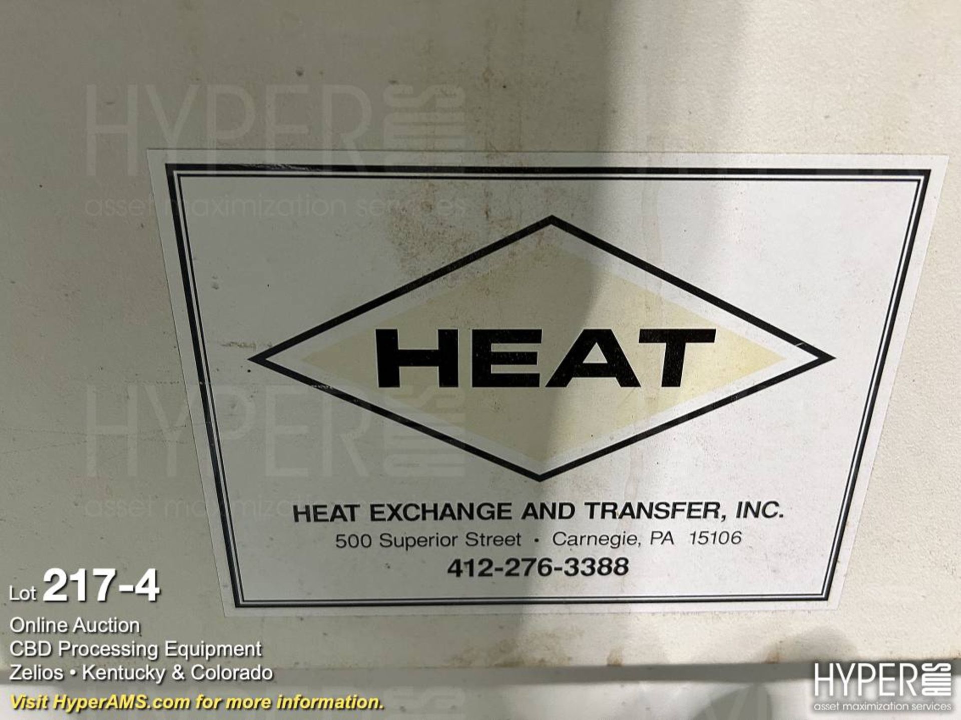 1999 H.E.A.T. Inc Model WG250-10-DI-483 Heat Excha - Image 4 of 5