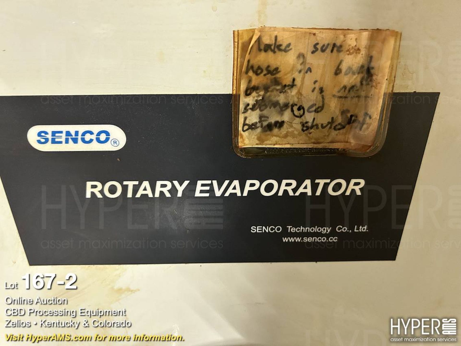 Senco Model R5005KD 50-Liter Rotary Evaporator, S/ - Image 2 of 7