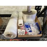 Lot - Stretch Wrap, Plastic Shipping Bags, Rags