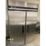 Central Commercial Two- Door Reach In Refrigerator