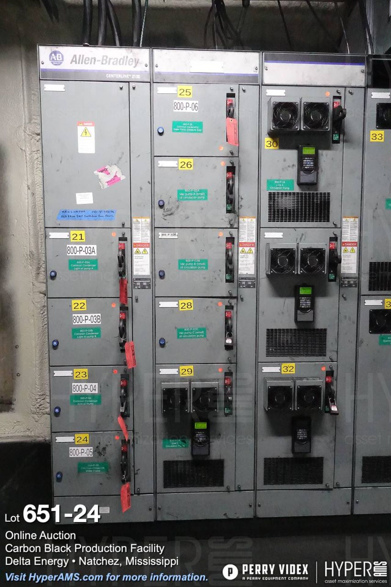 Large lot of MCC centers, electrical controls, breakers and building power components - Image 24 of 75