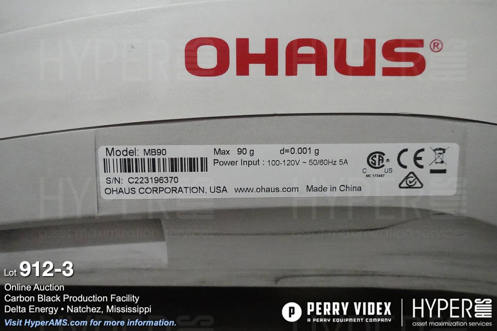 Ohaus MB90 moisture analyzer - Image 3 of 3