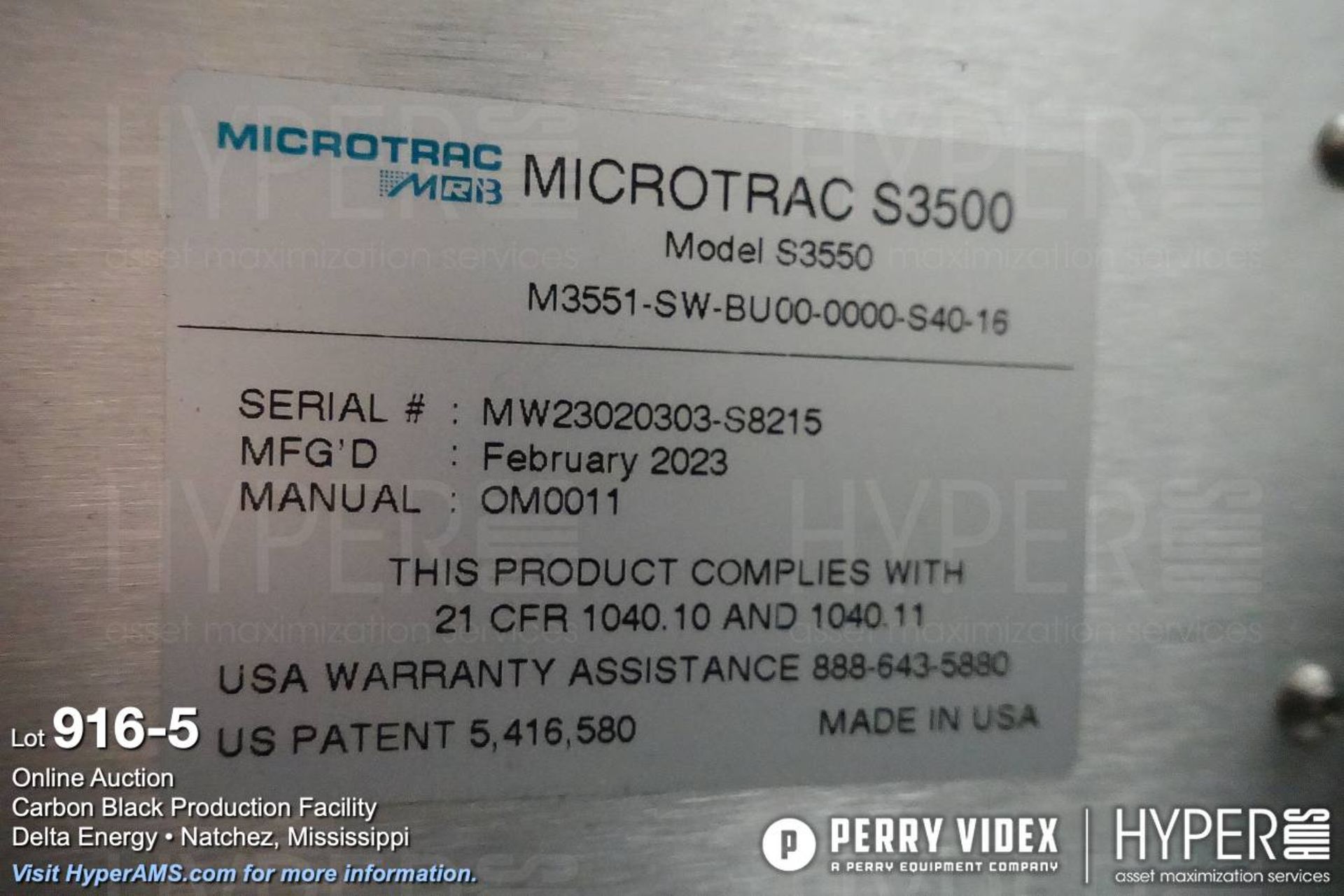 Microtrac MRB S3500 laser diffraction particle size analyzer (NEW IN 2023!) - Image 5 of 7
