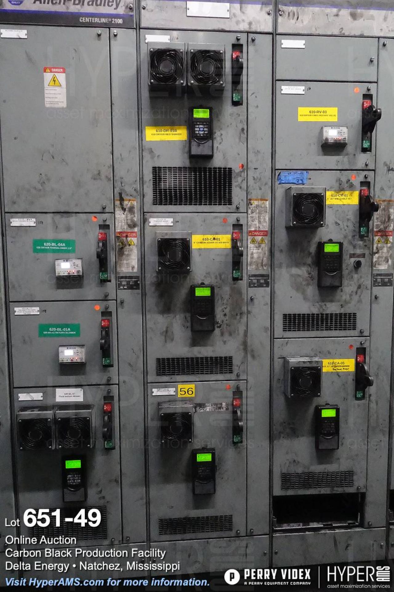 Large lot of MCC centers, electrical controls, breakers and building power components - Image 49 of 75