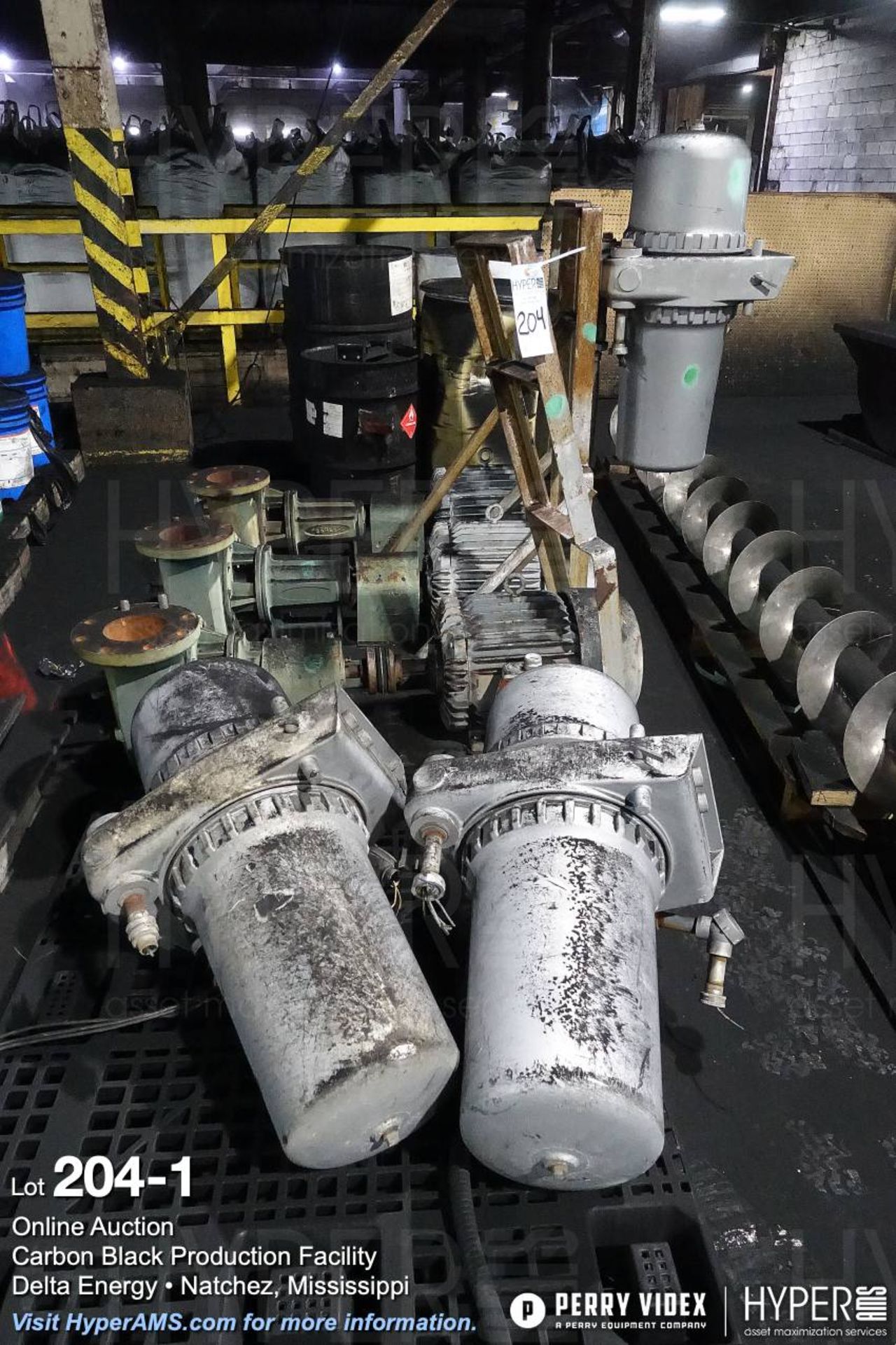 (Lot) (3) 150 GPM, Peerless pump with 3-phase 480 and filter cans