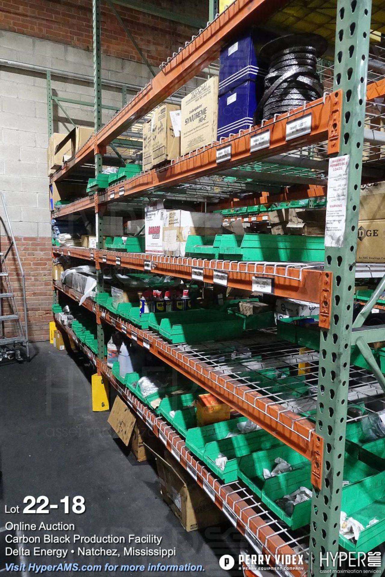 Contents Rack with Dodge bearings, fuses, pillow blocks, fittings, lubricants and more - Image 18 of 23