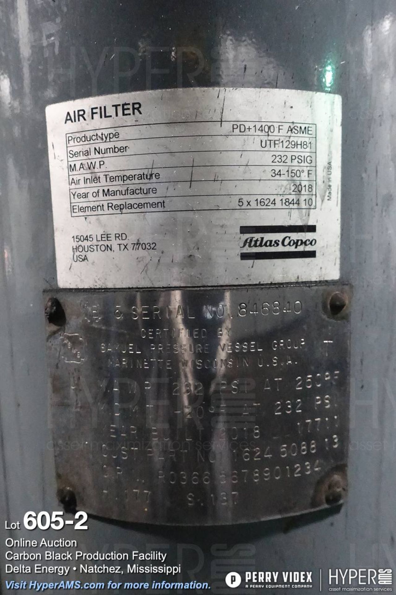 Atlas Copco Air Filter - Image 2 of 2