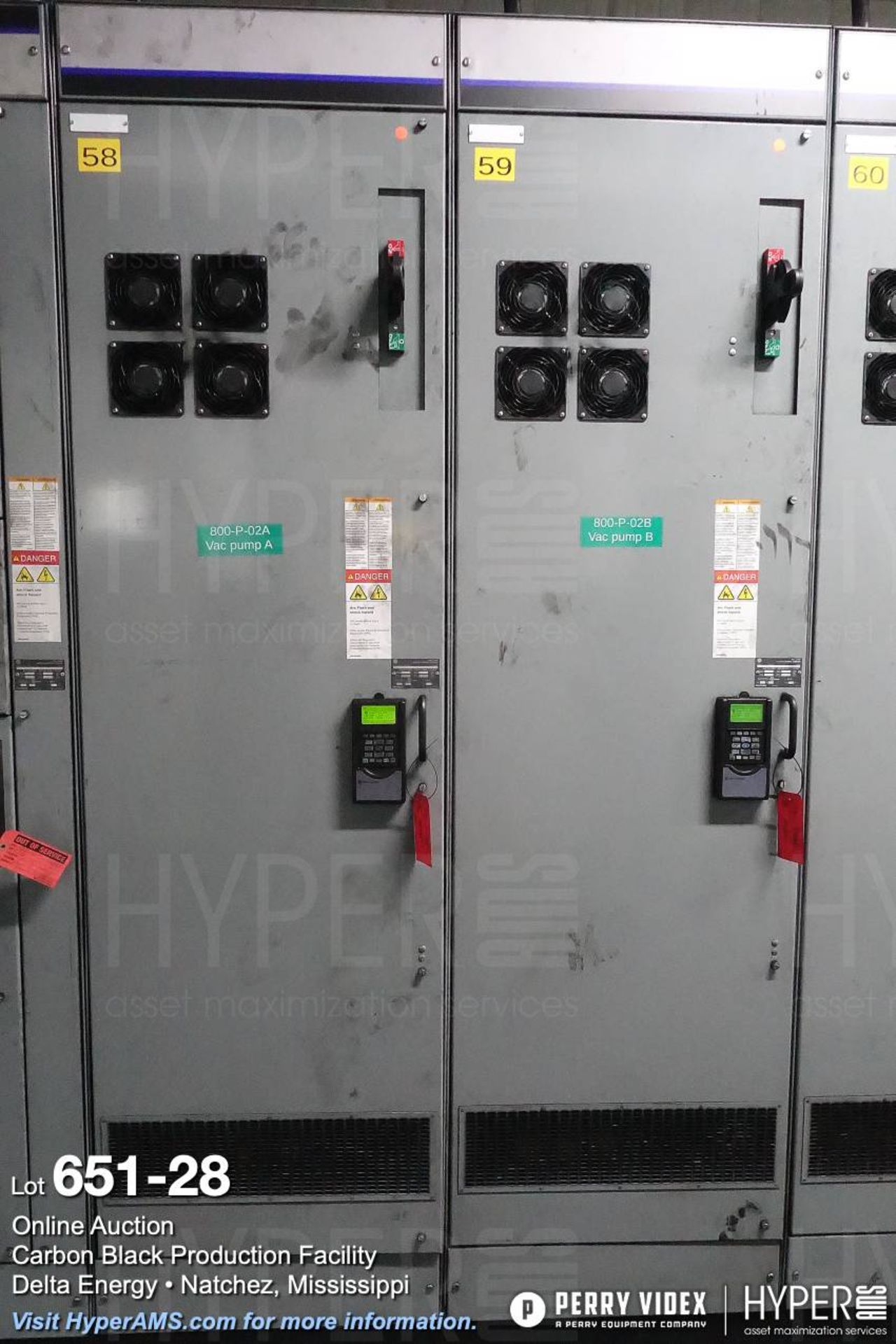 Large lot of MCC centers, electrical controls, breakers and building power components - Image 28 of 75