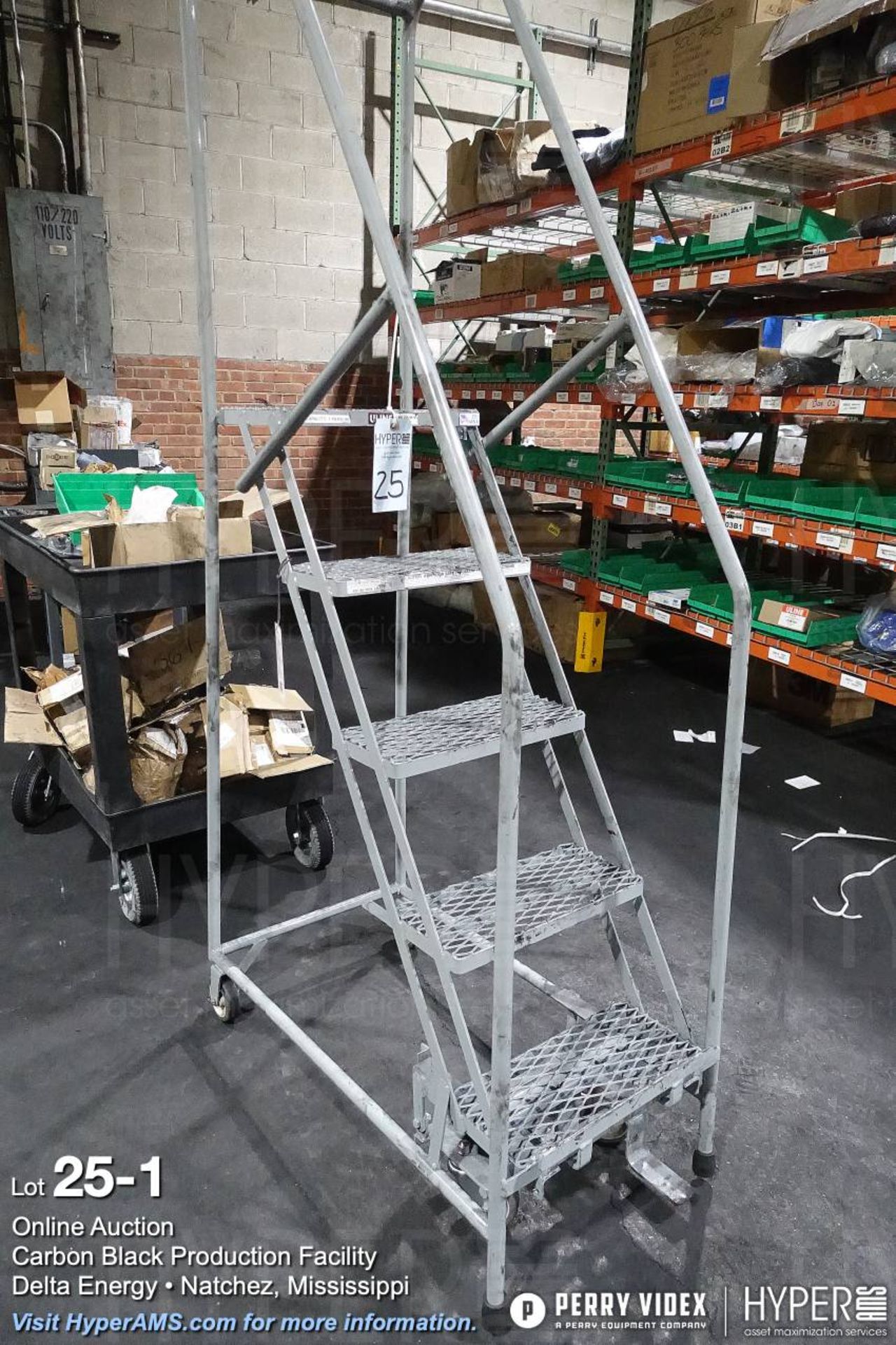 Uline 50" Rolling Warehouse Ladder