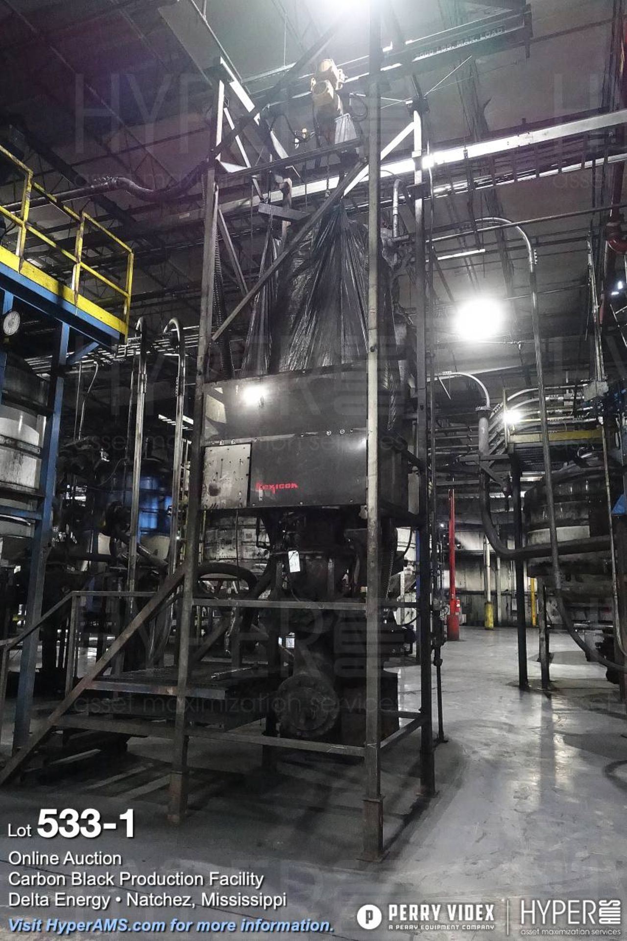 Carbon reclaim system with Flexicon Super sack loader, Eriez Magnetic separator, more