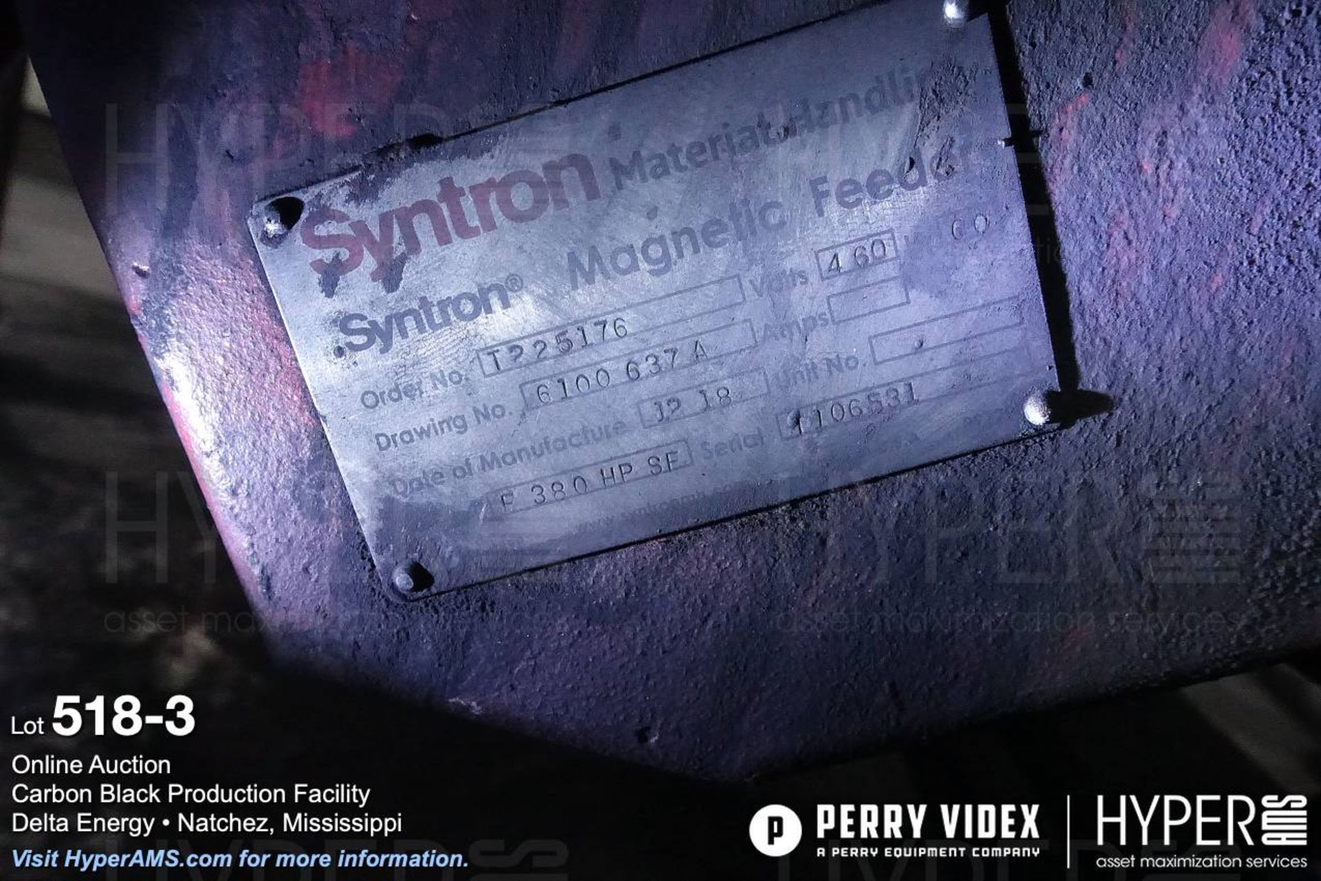 Syntron electromagnetic feeder SF-380-HP - Image 3 of 3