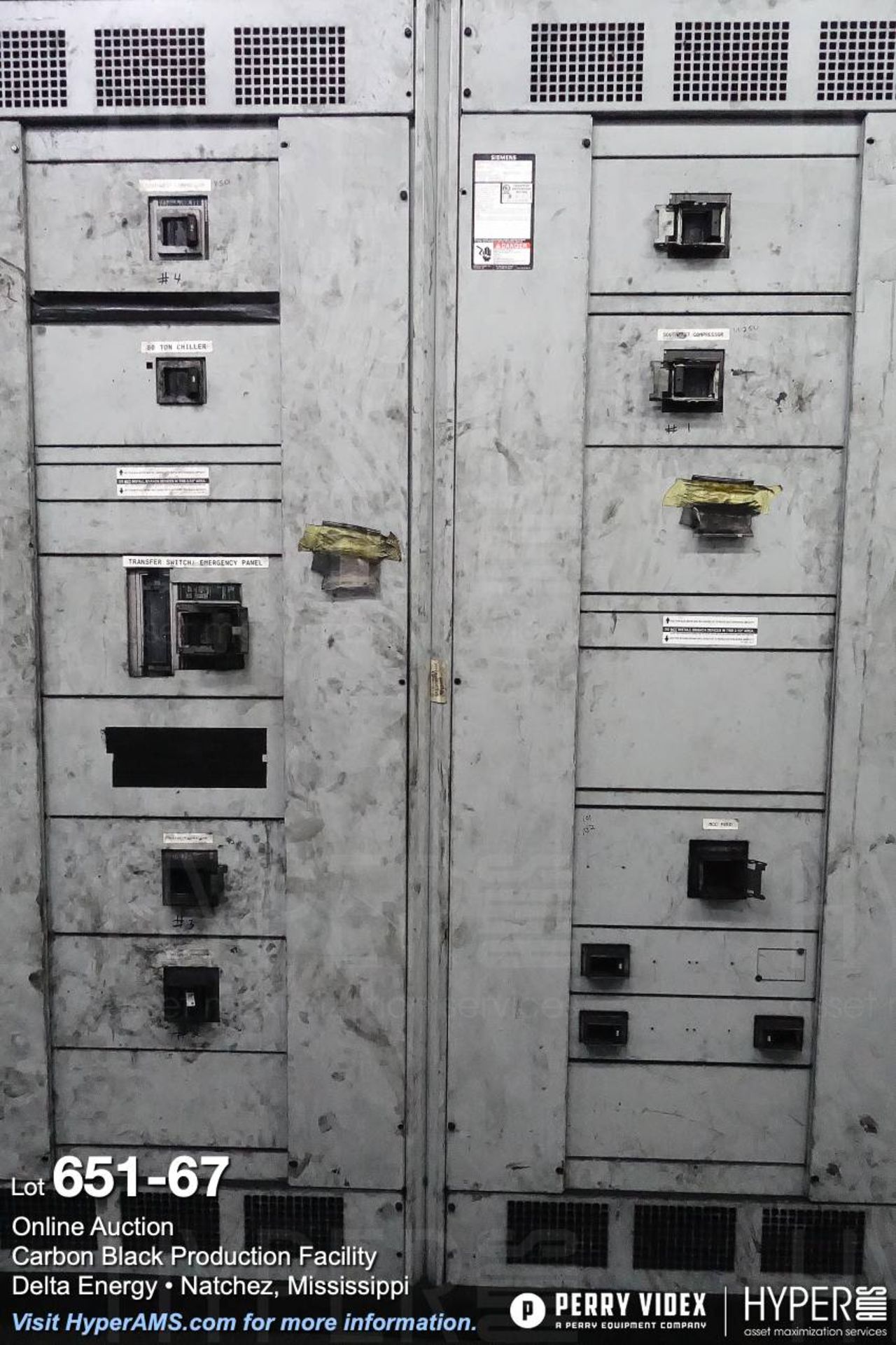 Large lot of MCC centers, electrical controls, breakers and building power components - Image 67 of 75