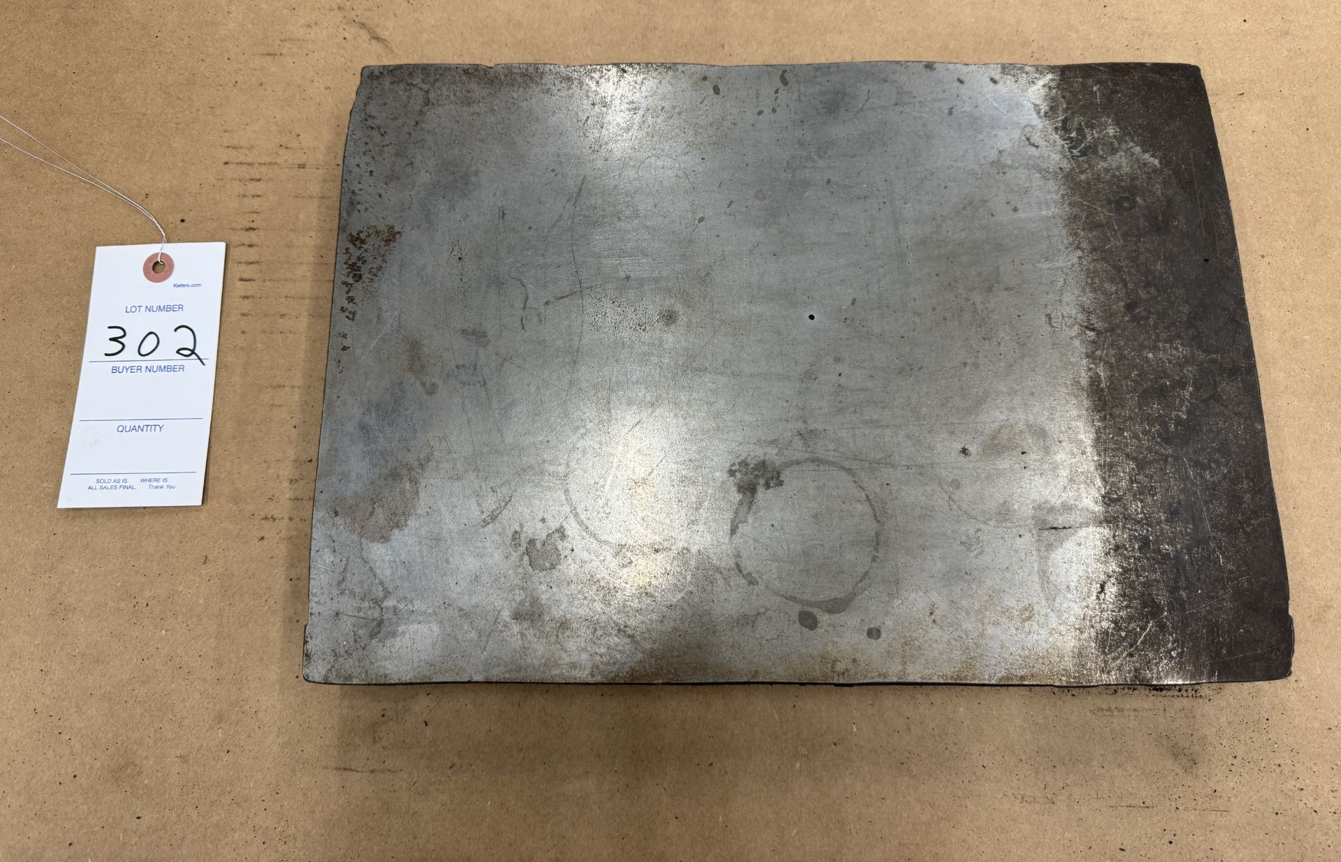 10-1/4"x14-3/4"x1-3/4" Cast Iron Plate