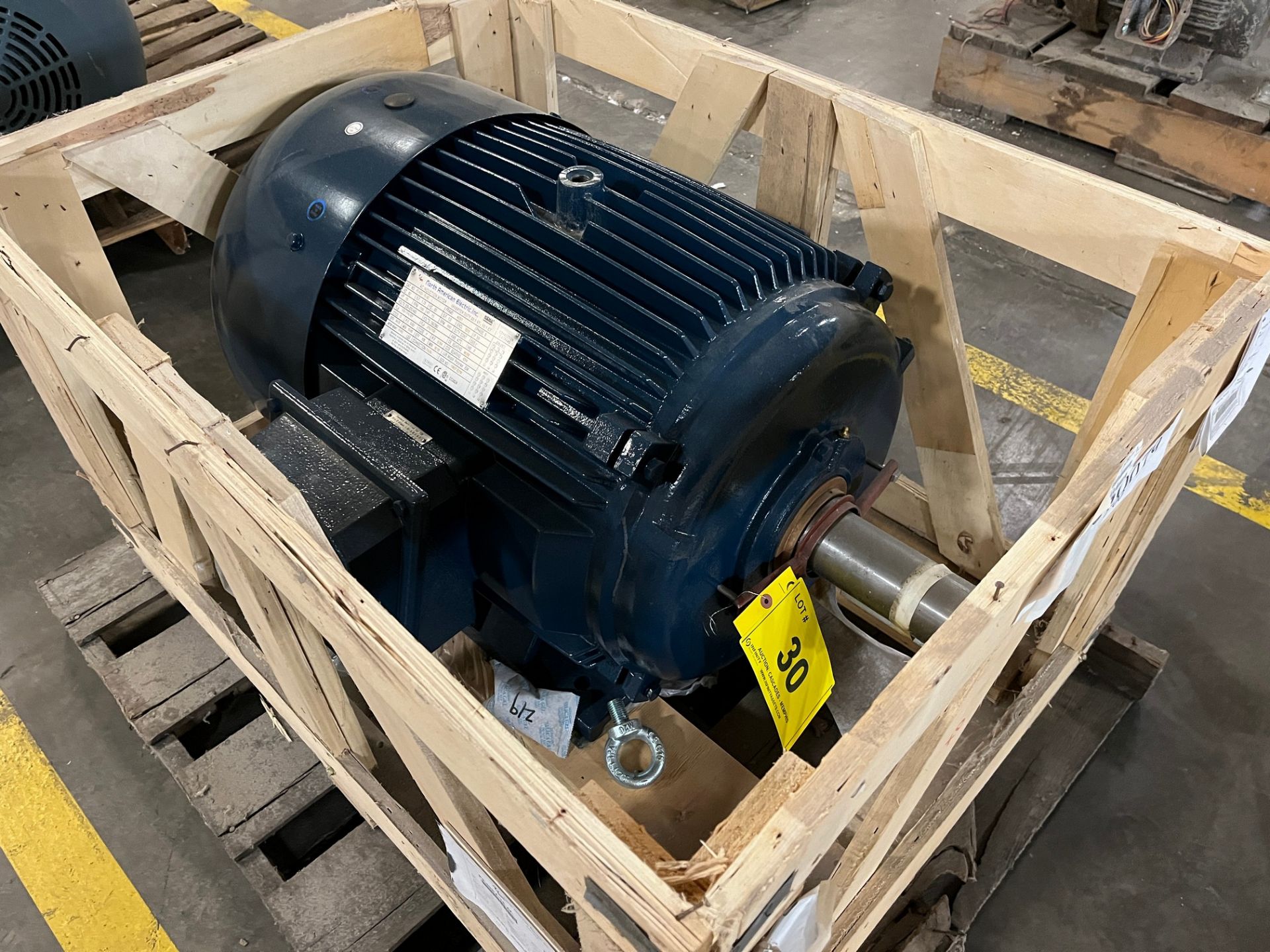 NORTH AMERICAN ELECTRIC AC INDUCTION MOTOR, 75HP, 1,190 RPM, 208-230/460V, 405T FRAME (PAPER MACHINE