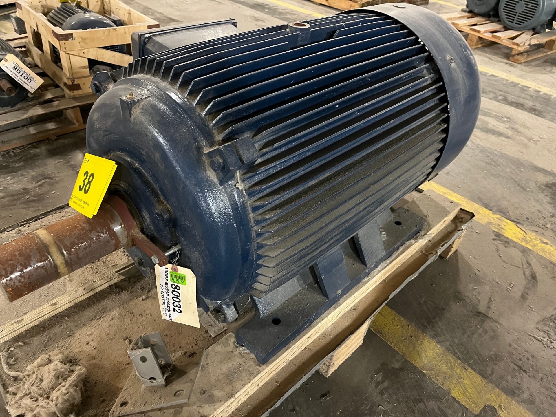 NORTH AMERICAN ELECTRIC AC INDUCTION MOTOR, 150HP, 1,180 RPM, 460V, 447T FRAME (PAPER MACHINE