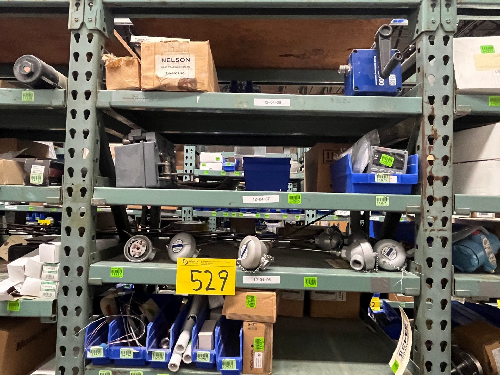 CONTENTS OF (2) SECTIONS OF 2-SIDED SHELVING INCLUDING HONEYWELL, ROSEMOUNT, YOKOGAWA, TCI, BTG - Image 3 of 23