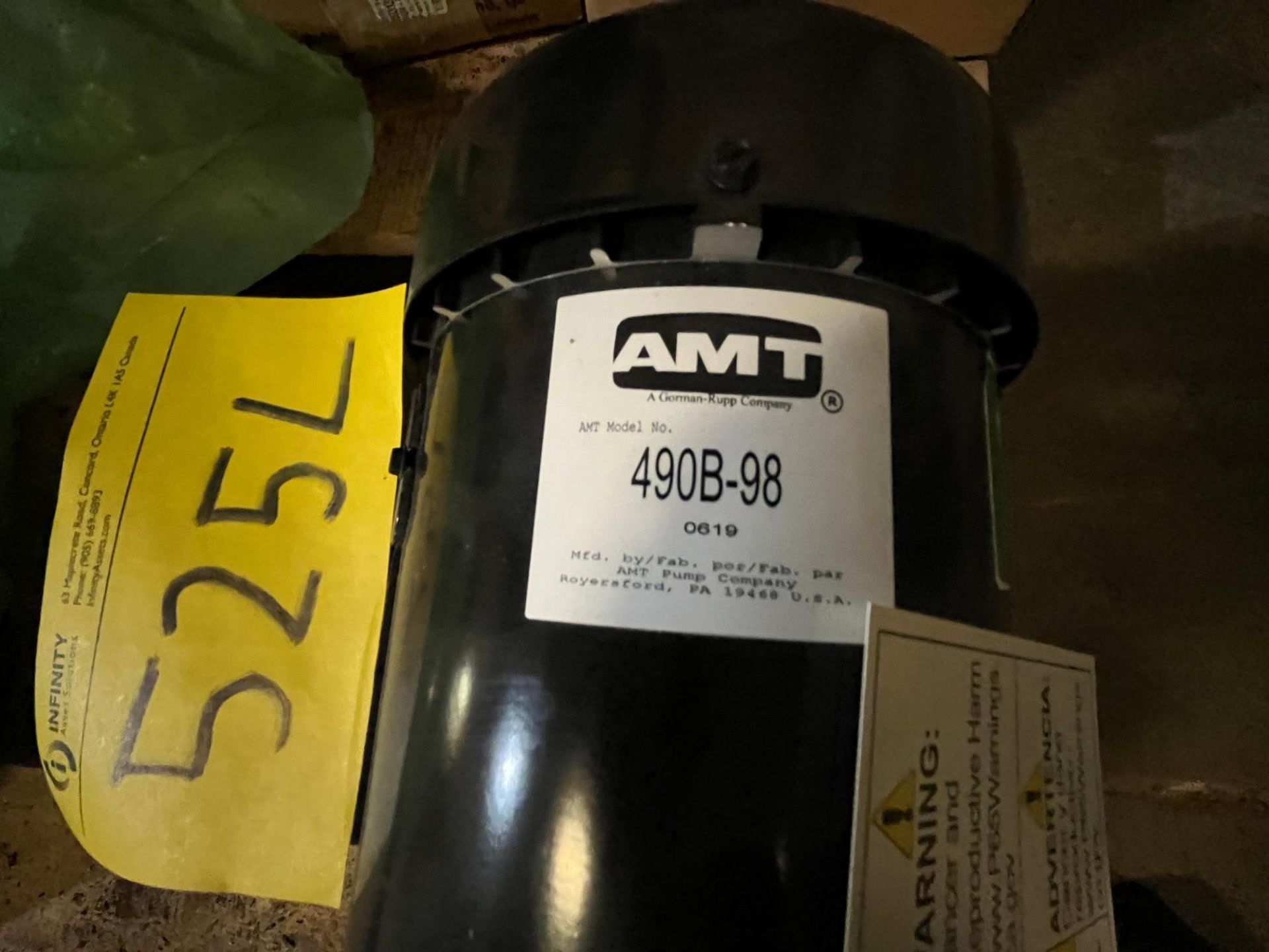AMT PUMP MODEL 490B-98 (PM ROOM EAST SIDE) - Image 2 of 2