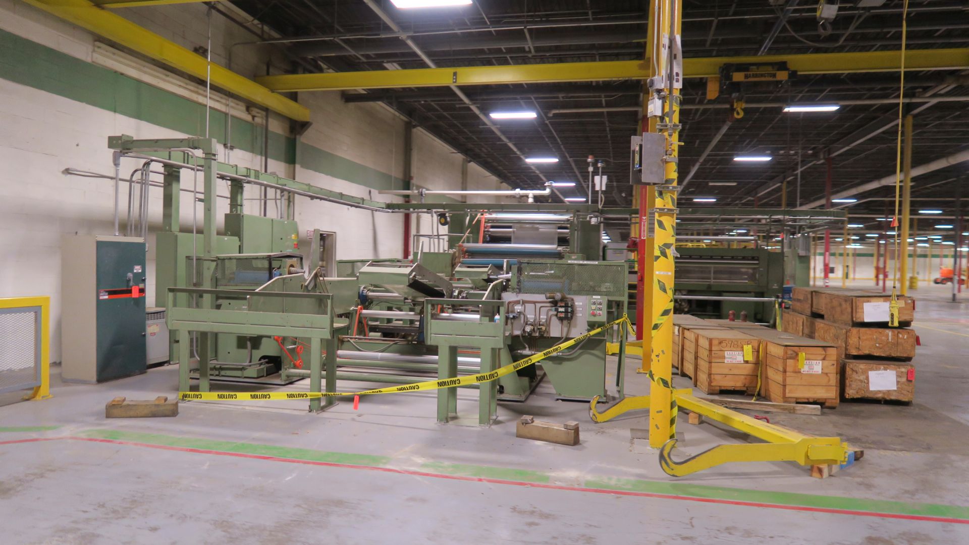 BRETTING SINGLE FOLDER TOWEL TISSUE CONVERTING EQUIPMENT INCLUDING: 1992 BRETTING WINDER, S/N 4578- - Image 34 of 58