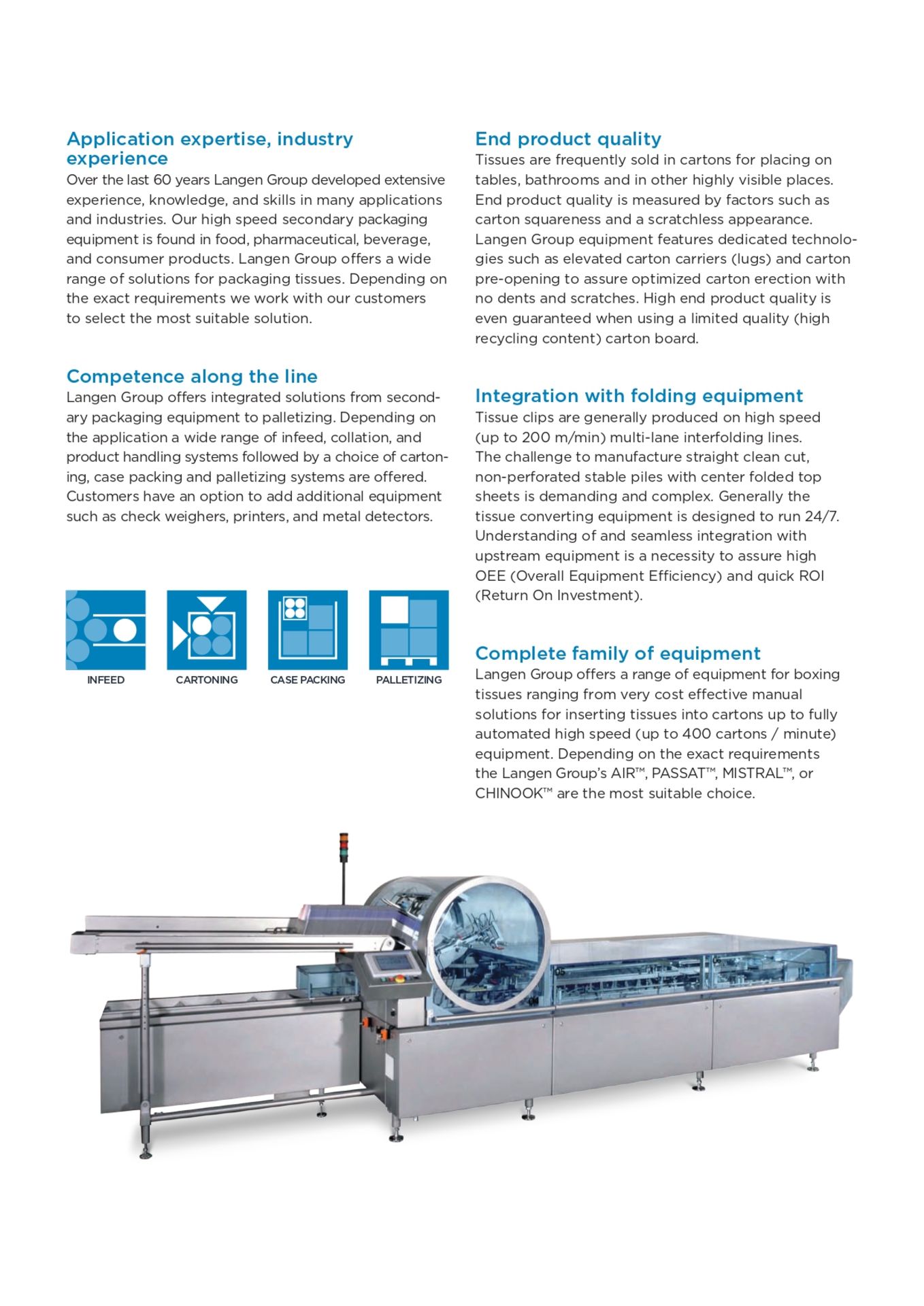 LANGEN PACKING GROUP MODEL MISTRAL CARTONER, FULLY AUTOMATIC, SPEED: STANDARD CARTON MAX 150 CPM, - Image 25 of 27