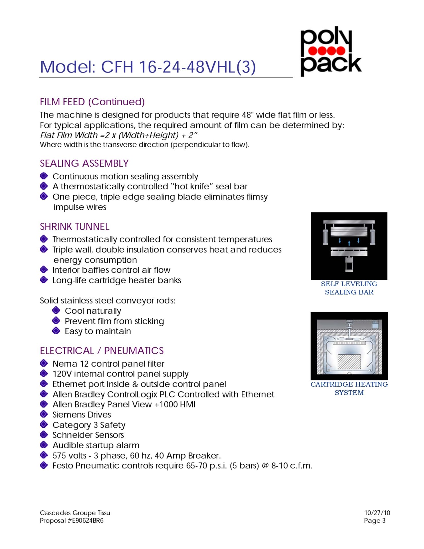 2010 SHRINK WRAPPER FULLY AUTOMATIC, BRAND: POLY PACK, MODEL CFH 16-24-48VHL(3), 600V, 40AMP, - Image 15 of 29