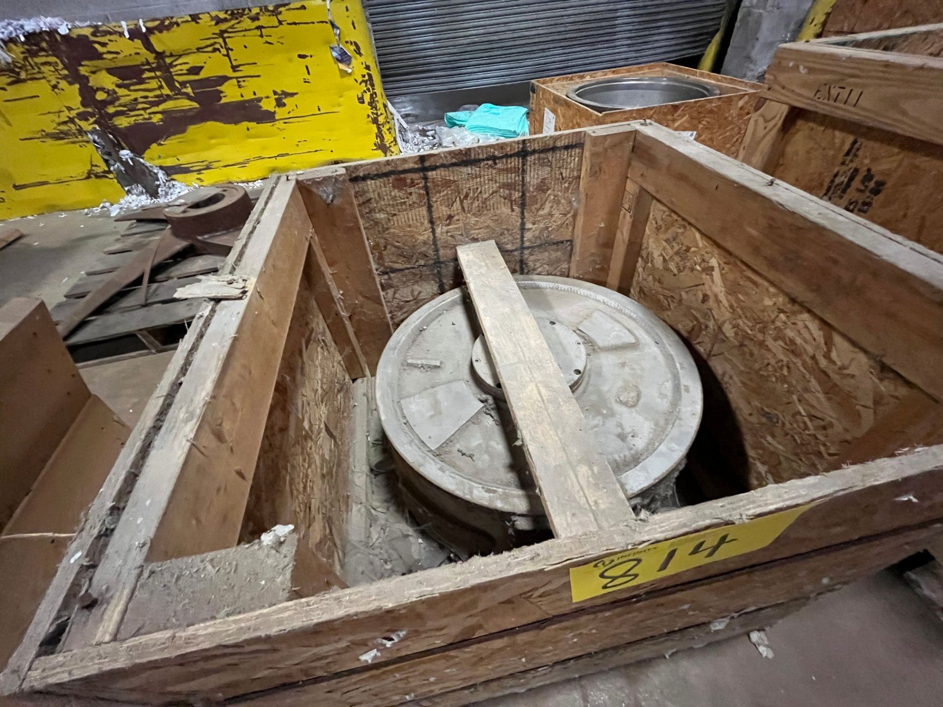 ROTARY ATTACHMENT IN CRATE, 10" D X 22" DIA. (DEINKING BUILDING)