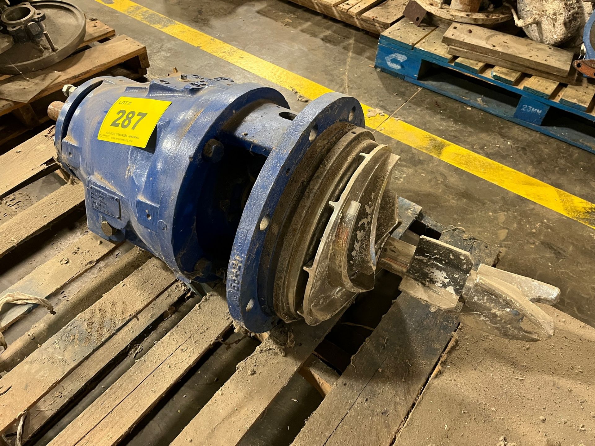 GOULDS MC PULL OUT PUMP ON PALLET MODEL 3500 S, 3X6-14" SIZE (ROW C10 PAPER MACHINE MAIN WAREHOUSE)