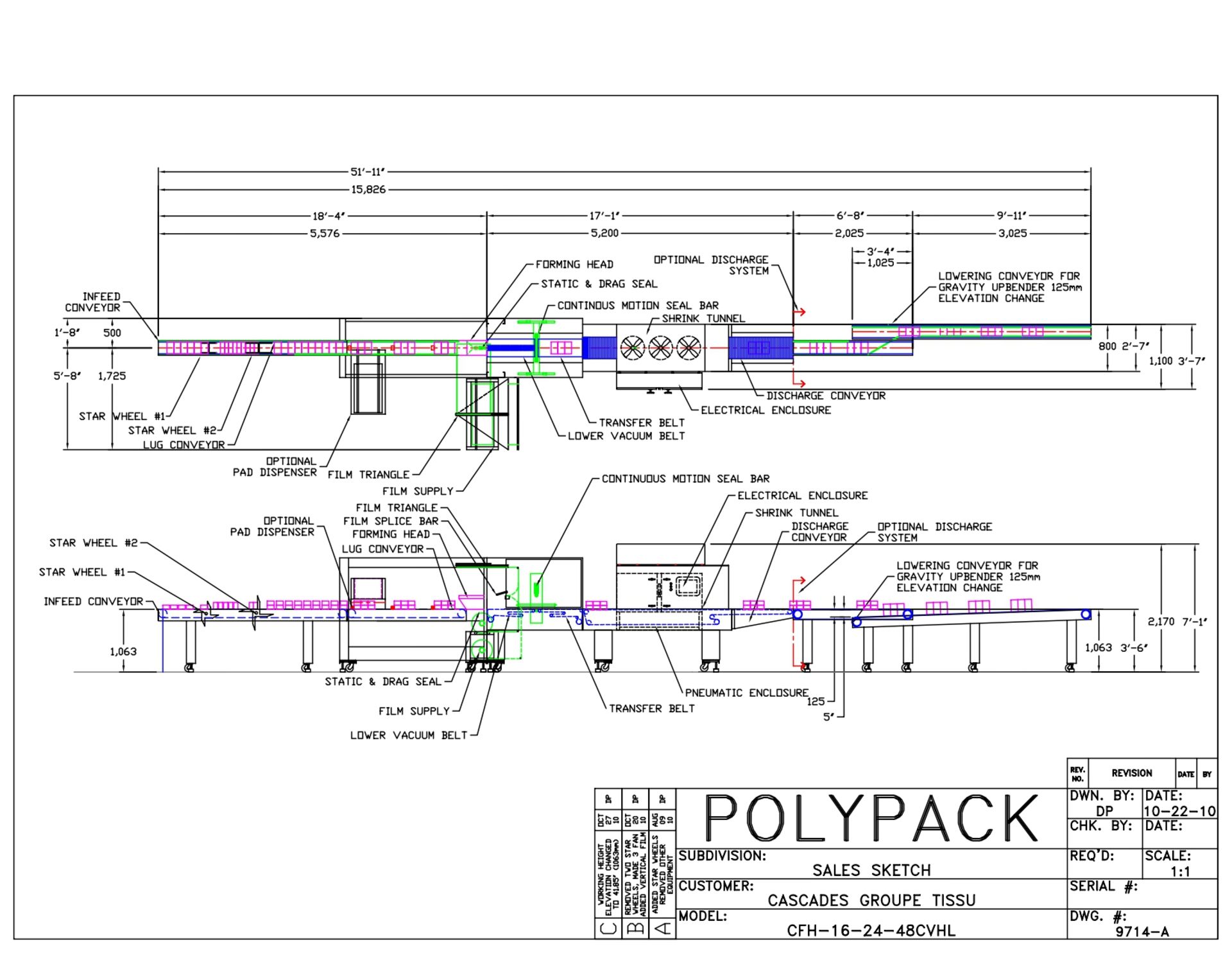 2010 SHRINK WRAPPER FULLY AUTOMATIC, BRAND: POLY PACK, MODEL CFH 16-24-48VHL(3), 600V, 40AMP, - Image 23 of 29