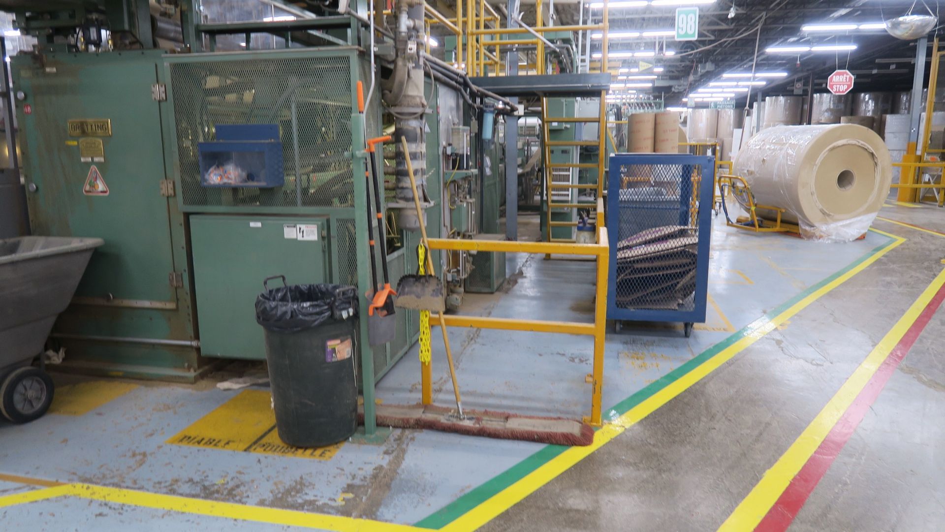 LAVAL 98 NAPKIN TISSUE CONVERTING EQUIPMENT INCLUDING: 1997 BRETTING 17"-12" CUTOFF 6 WEB DINNER - Image 93 of 99