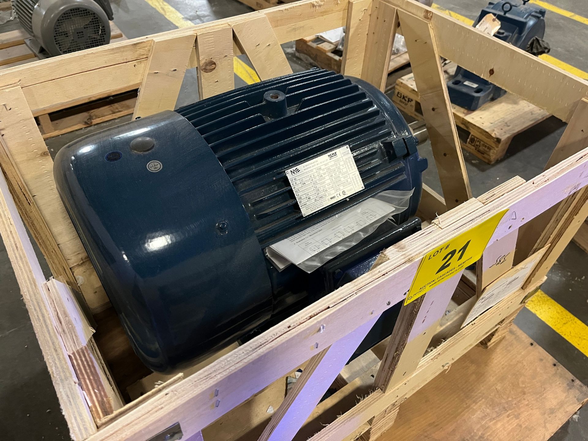 NORTH AMERICAN ELECTRIC AC INDUCTION MOTOR, 40HP, 1,185 RPM, 208-230/460V, 364T FRAME (PAPER MACHINE