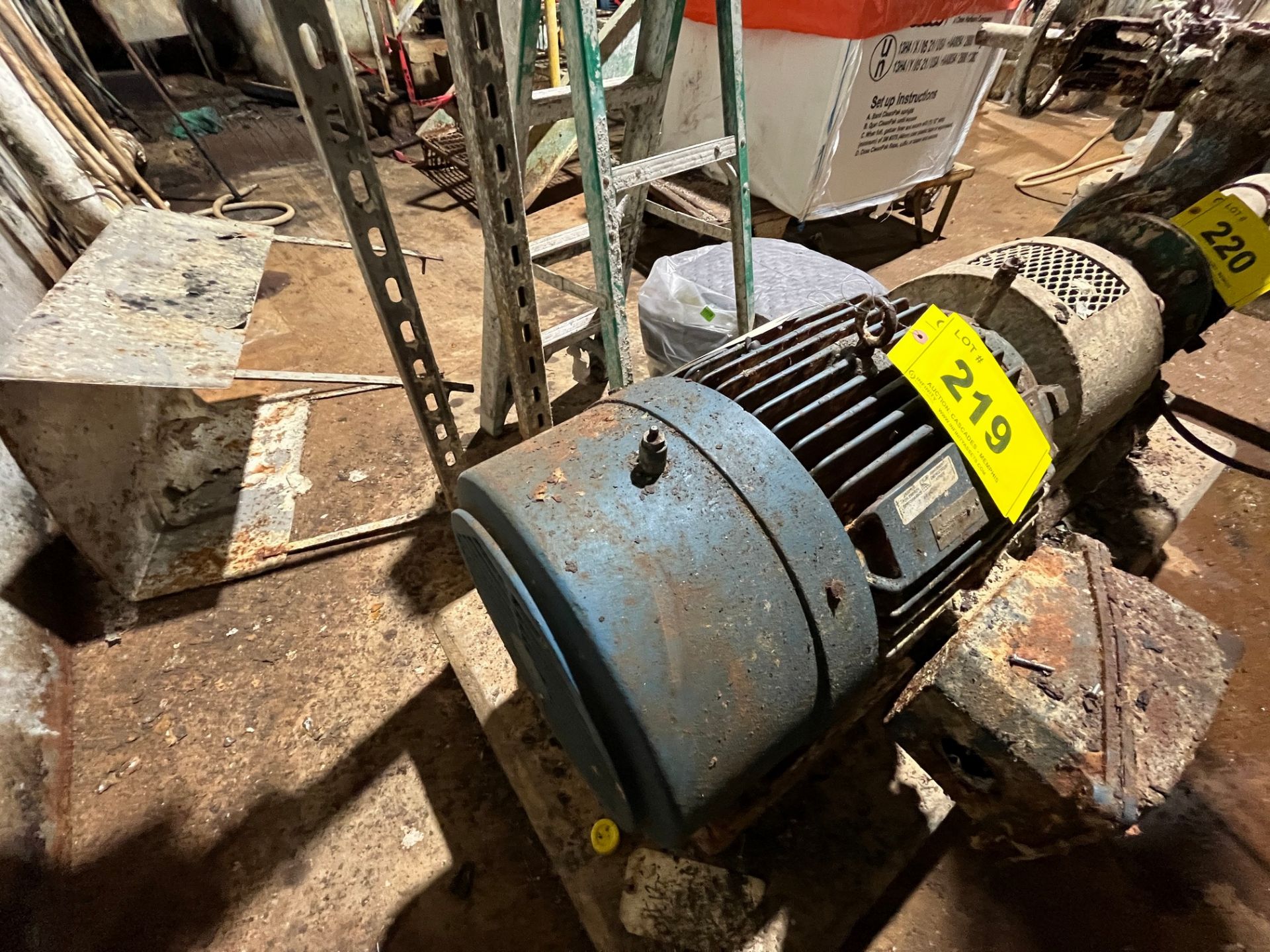 SIEMENS 50HP MOTOR, 3,525 RPM, 460V, 286TS FRAME (PAPER MACHINE BASEMENT)